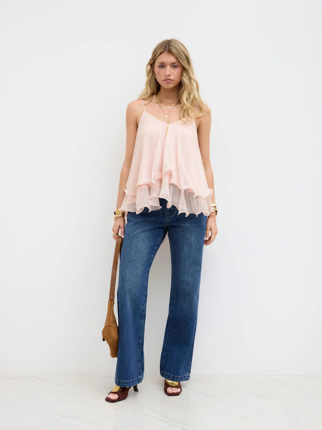 Céleste Ruffle Cami Top