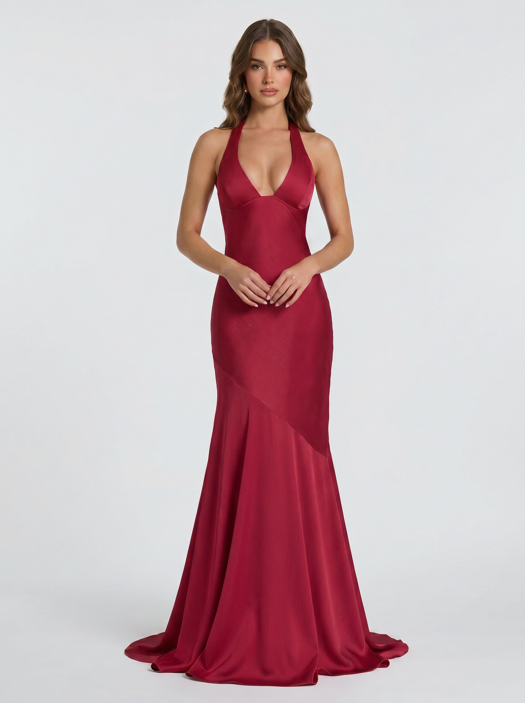 Ruby Halter Mermaid Maxi