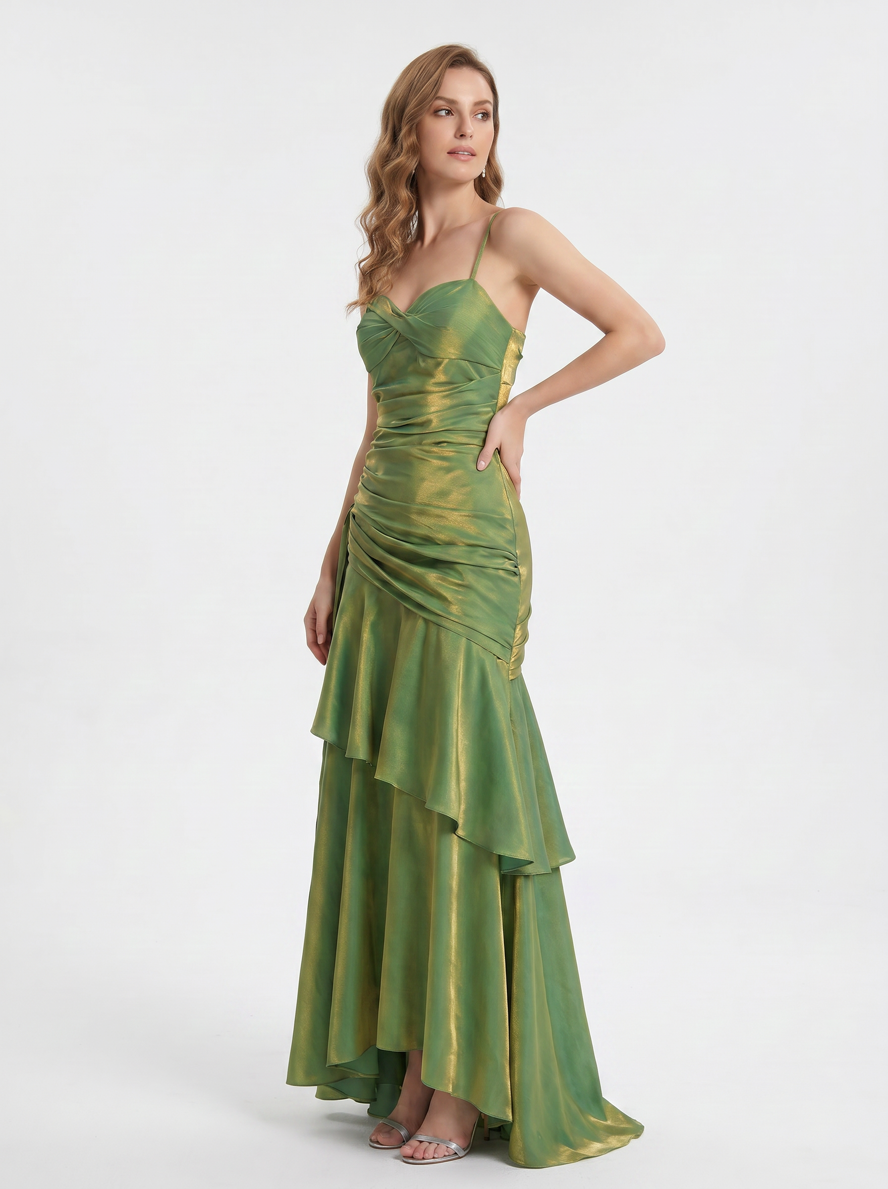 Vivienne Metallic Maxi Dress