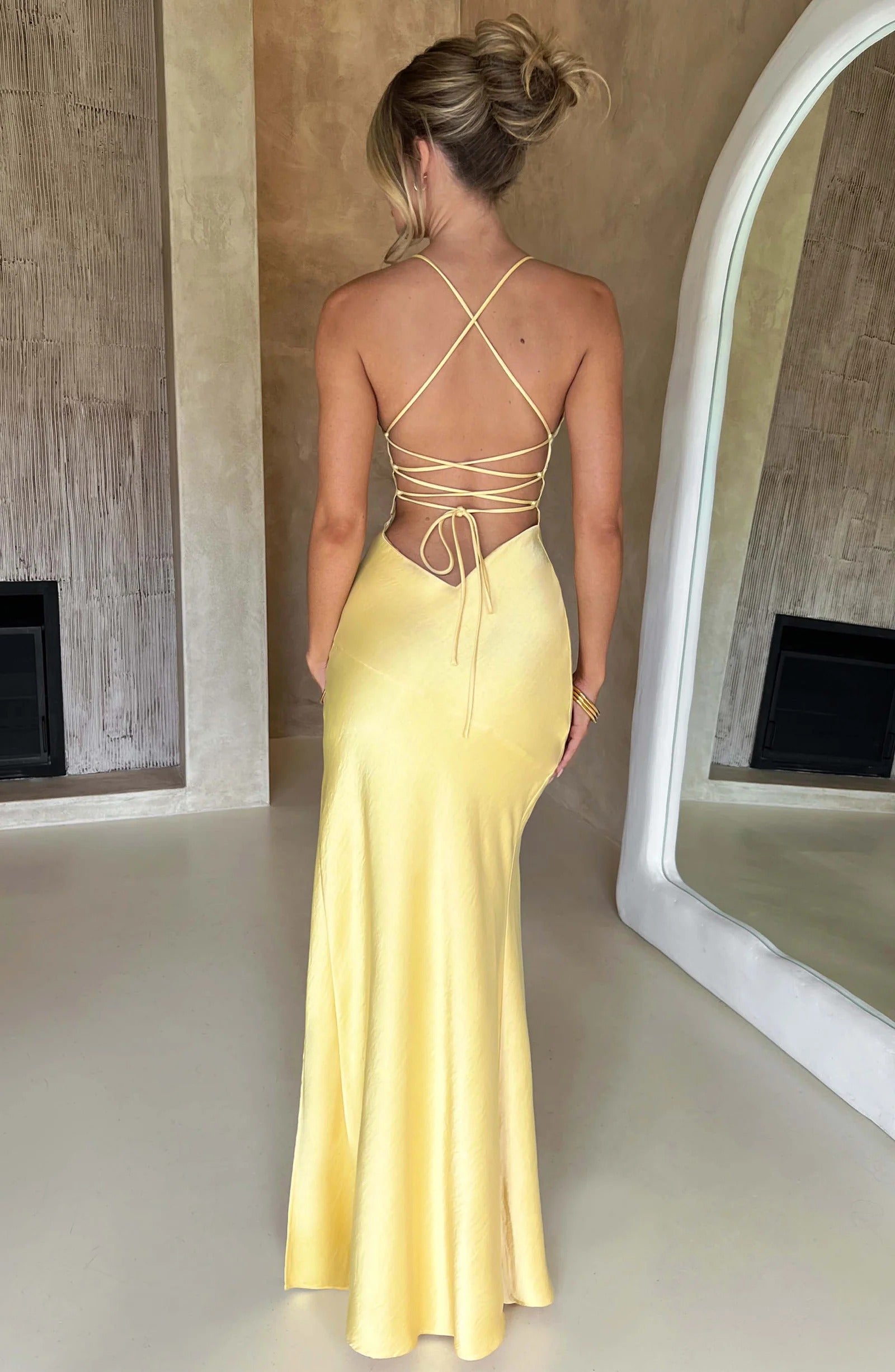 Isobel Satin Maxi Dress