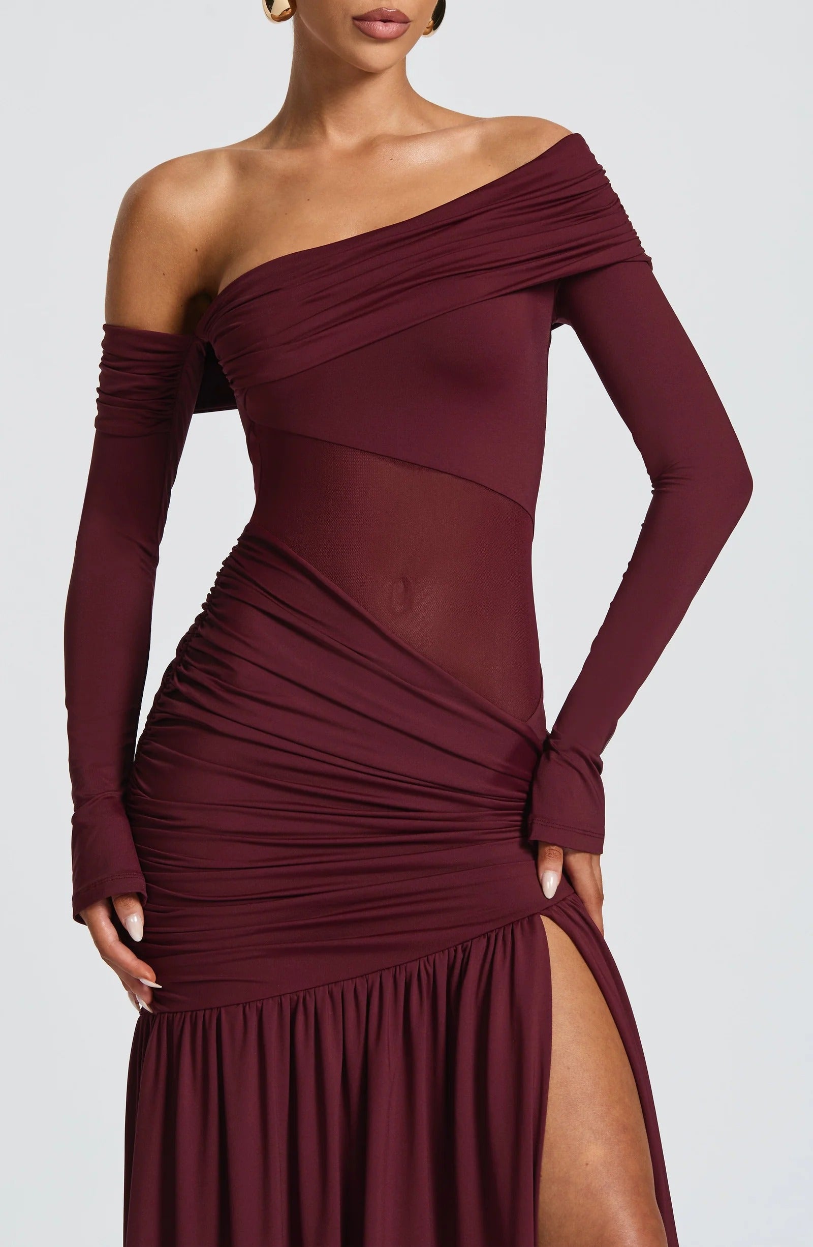 Ettalie Ruched Maxi Gown