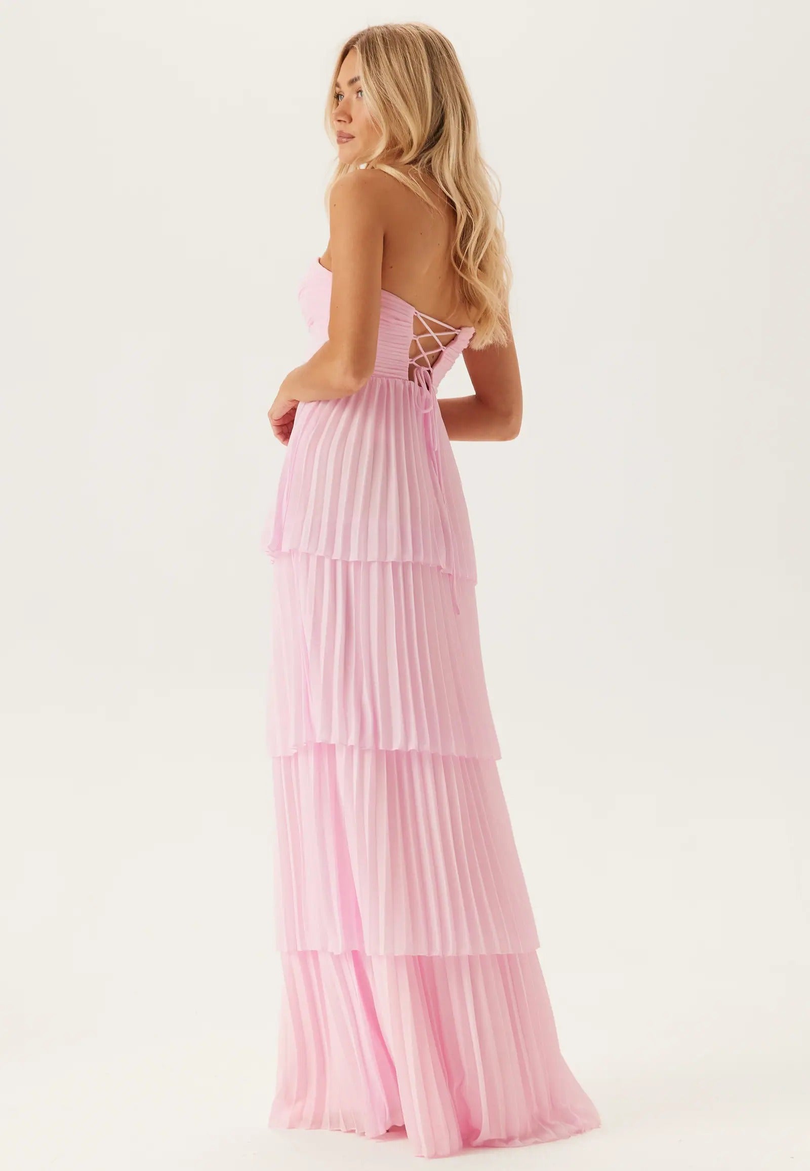 Belle Tiered Pleated Gown