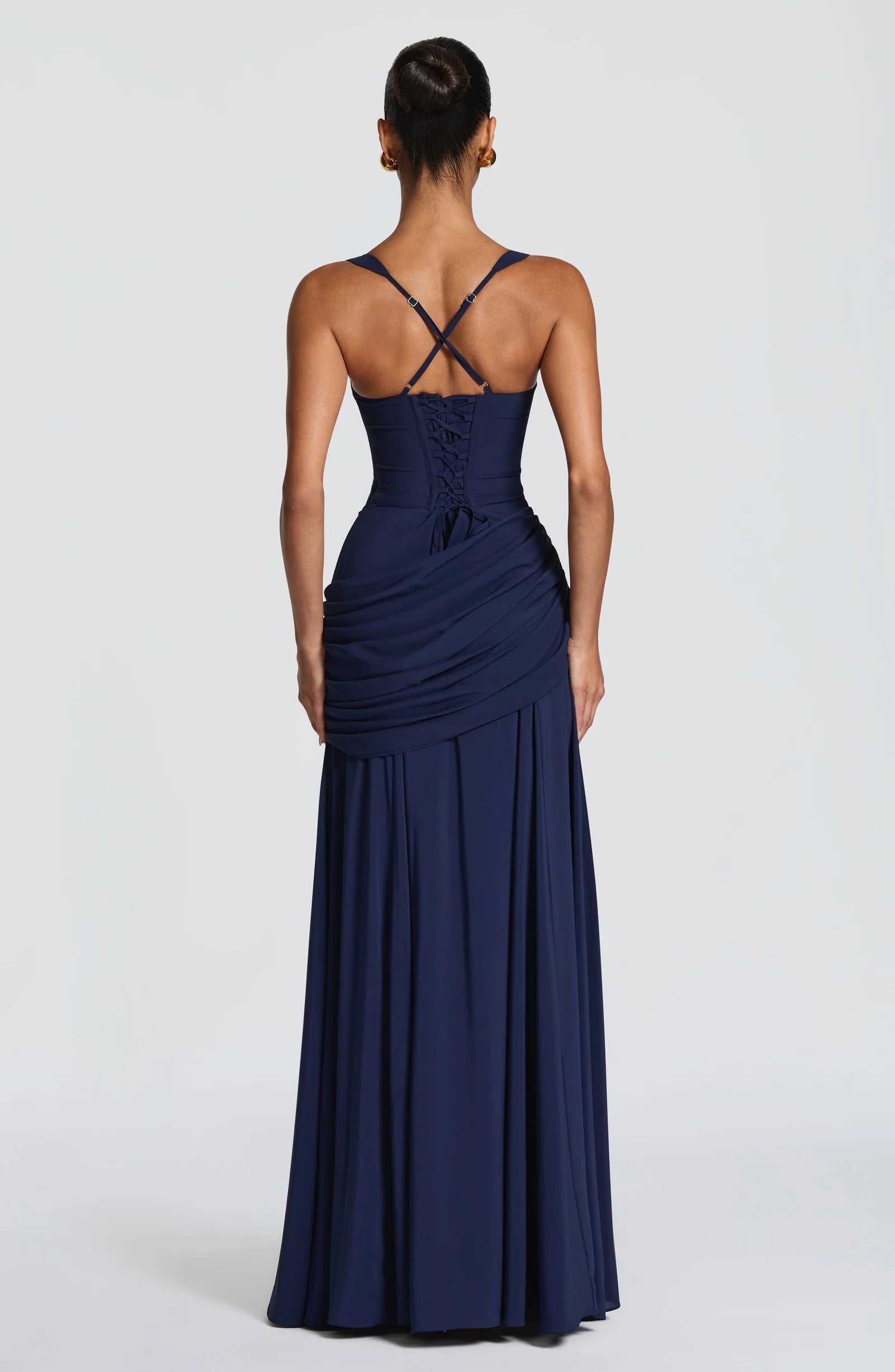 Celina Ruched Maxi Gown