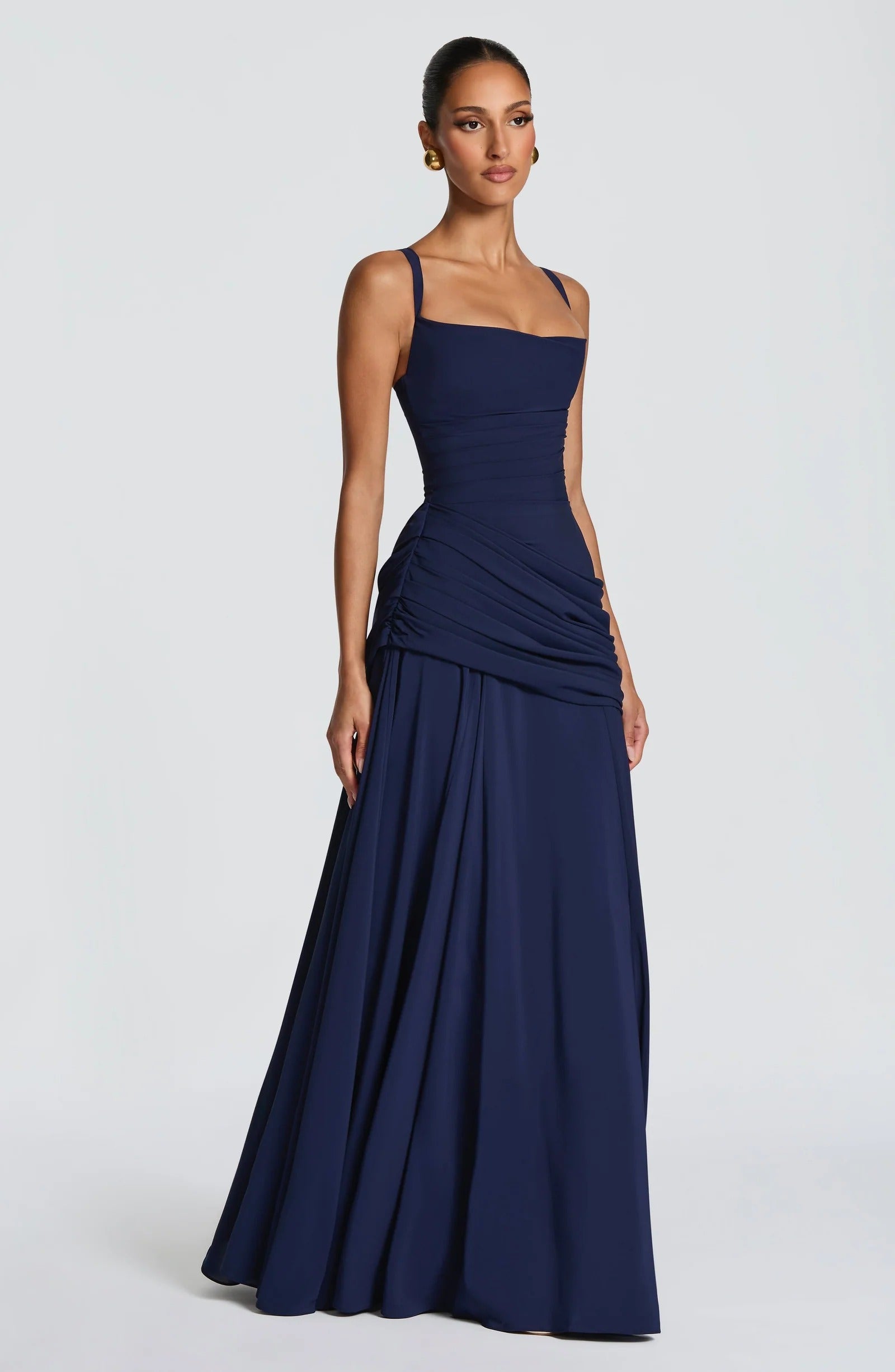 Celina Ruched Maxi Gown