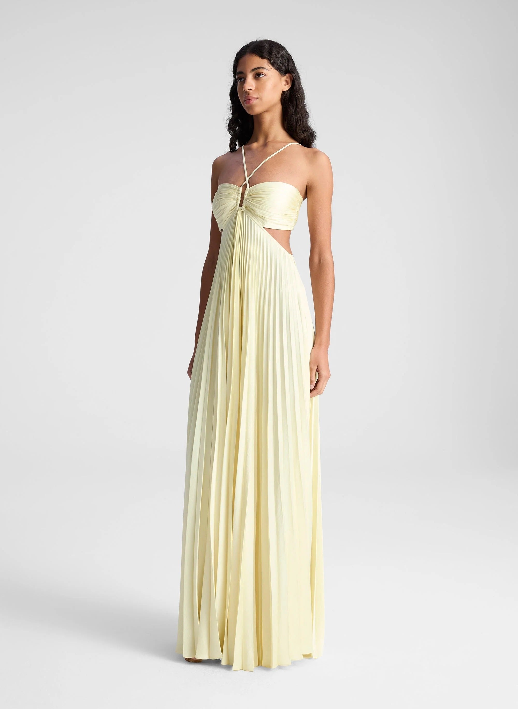 Moira Pleated Cut-Out Maxi