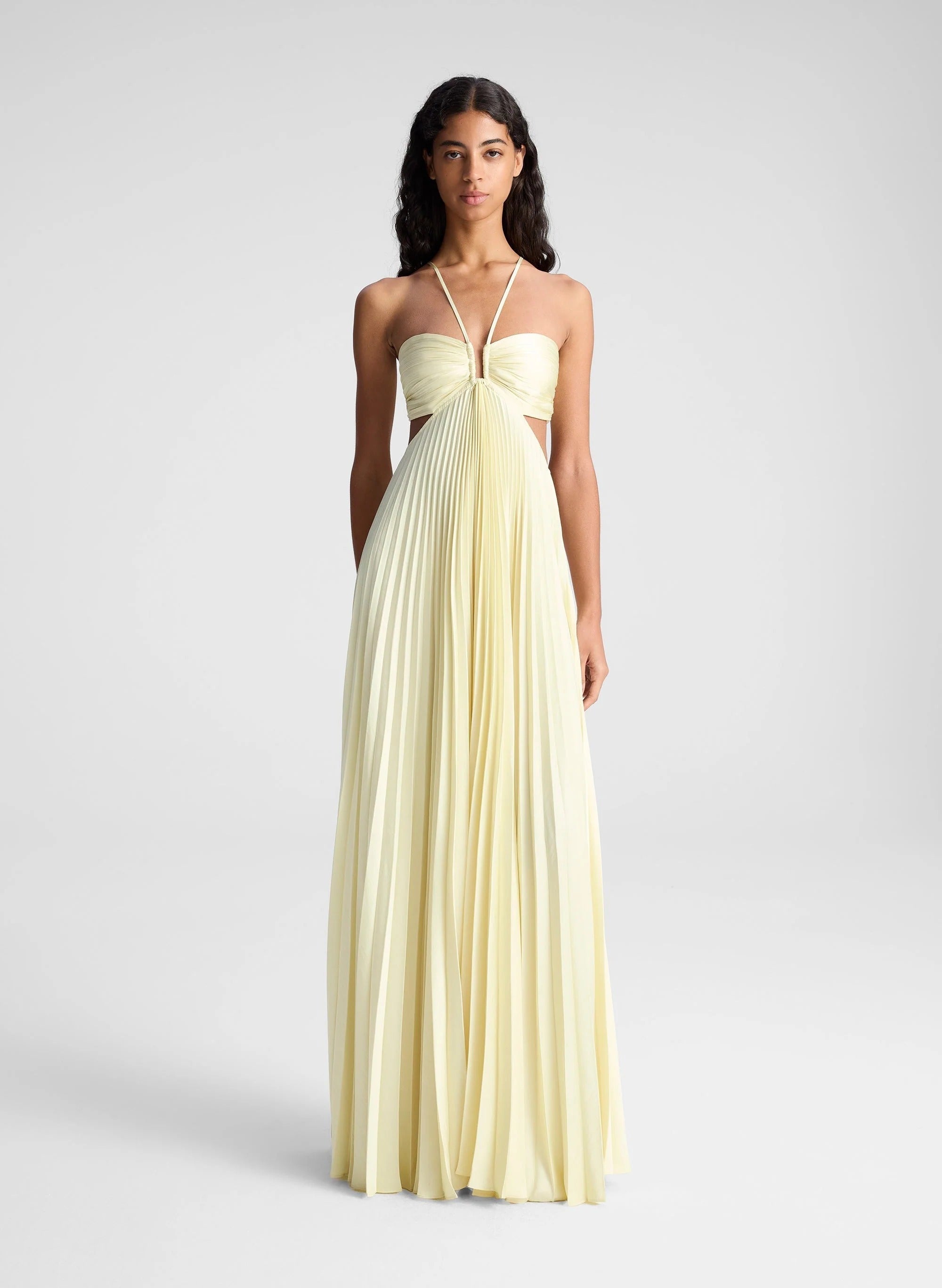 Moira Pleated Cut-Out Maxi