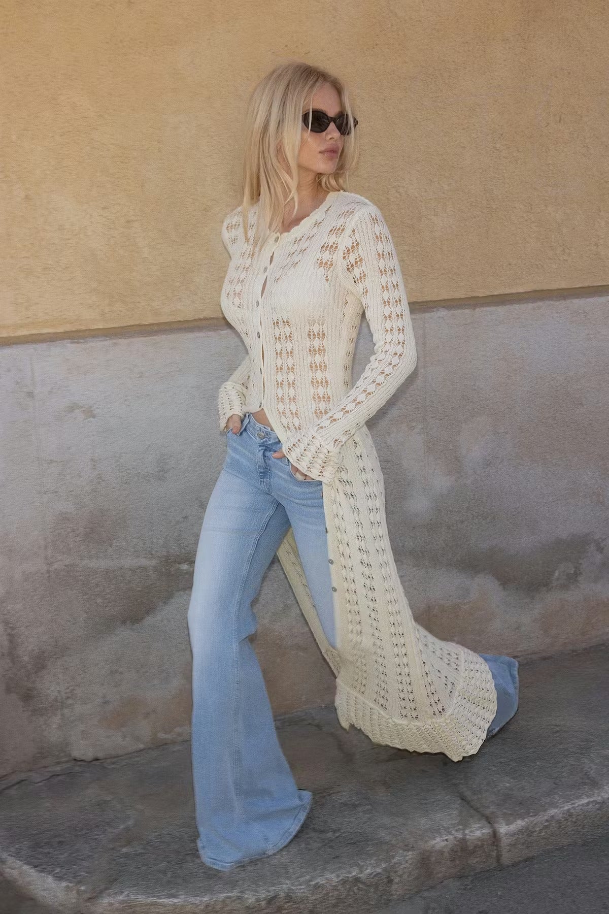 Luna Pointelle Cardigan