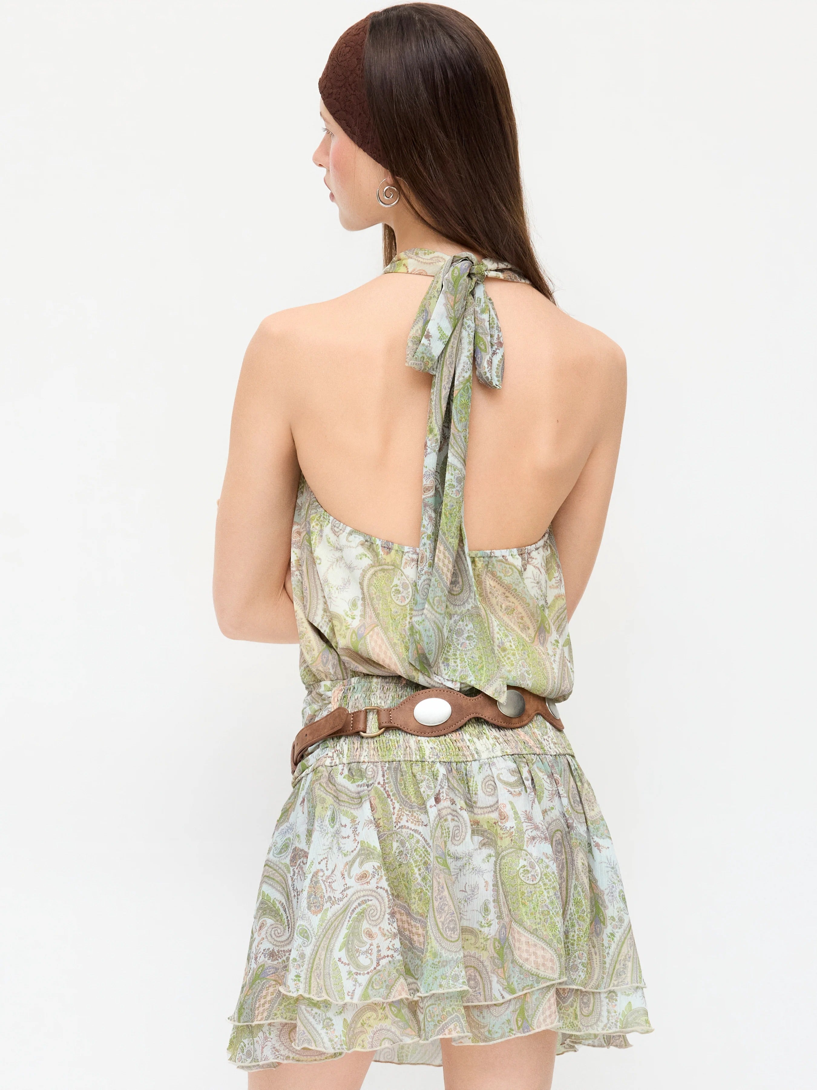 Oasis Paisley Halter Mini