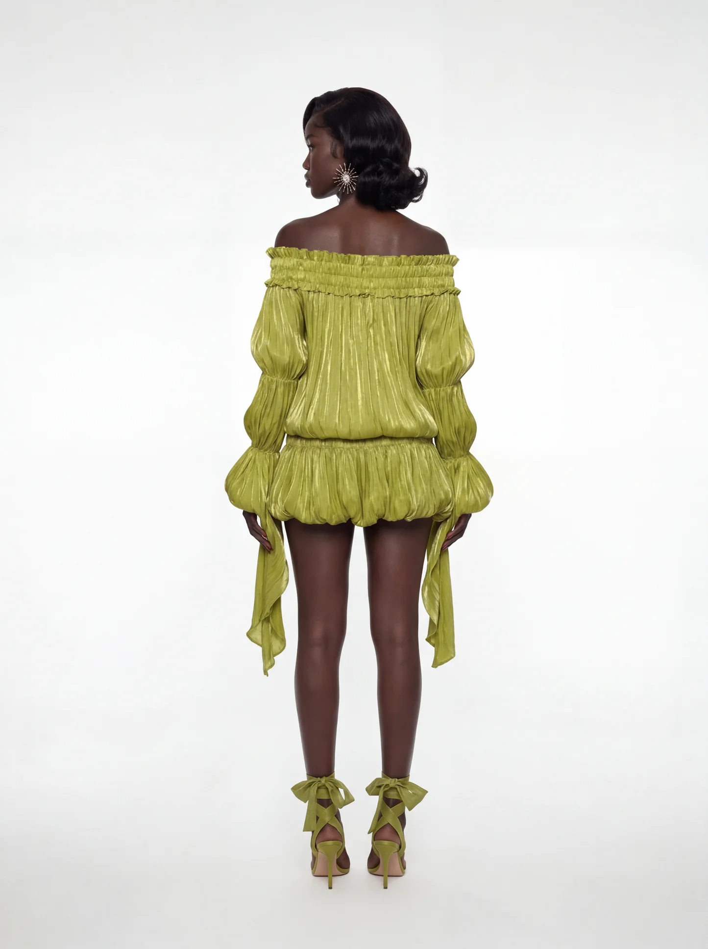 Bardot Draped Mini Dress
