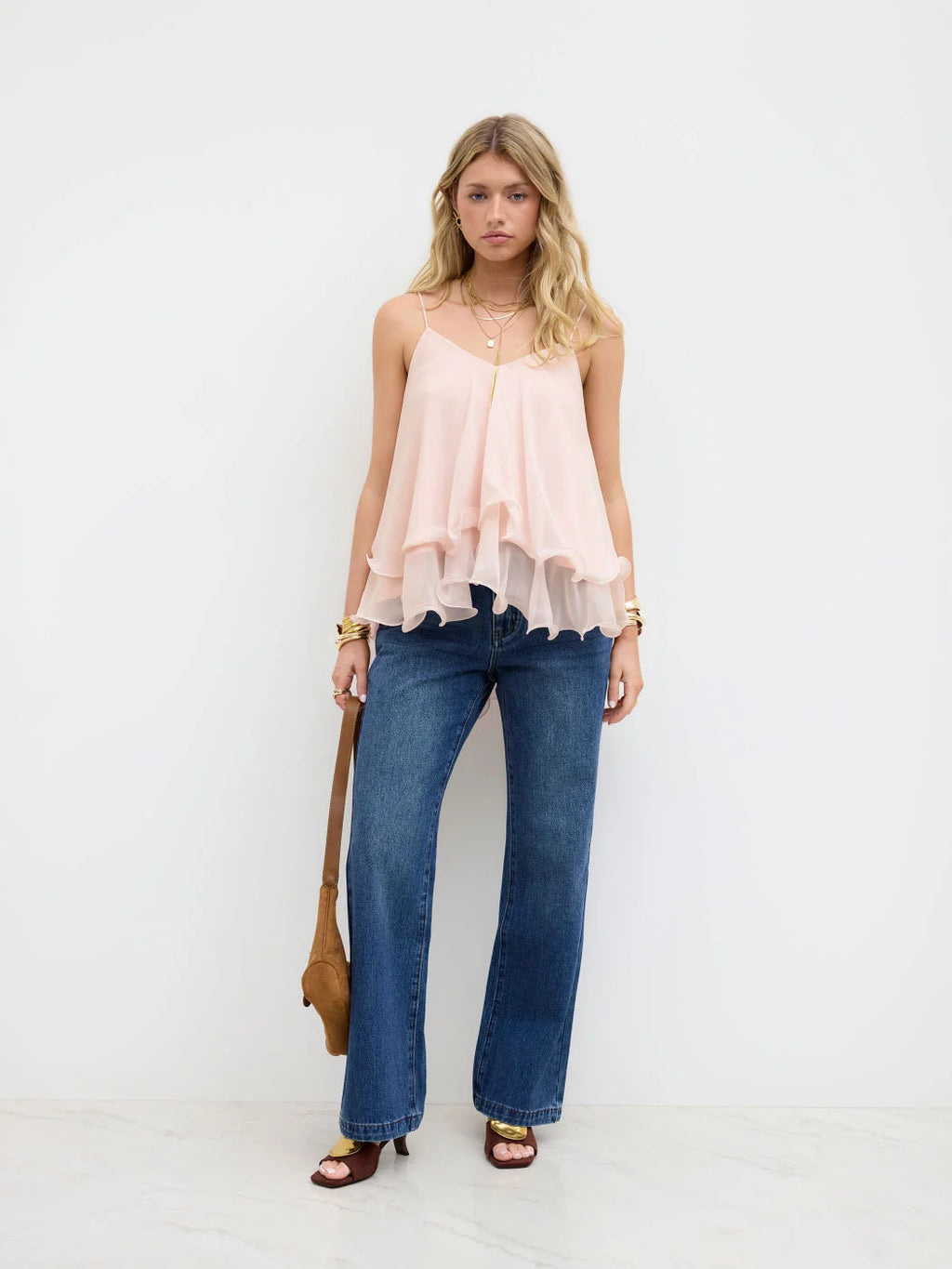 Céleste Ruffle Cami Top