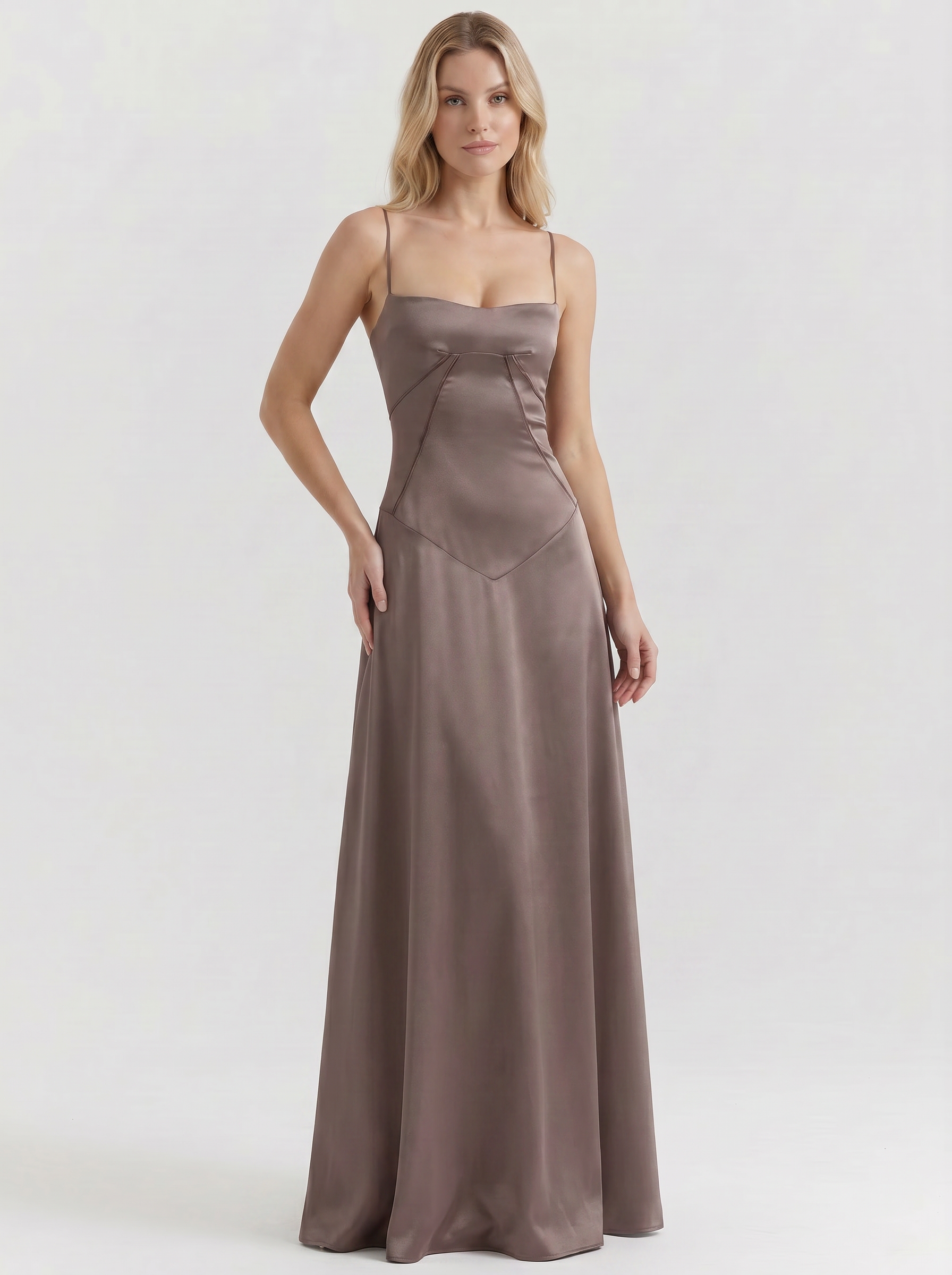 Serena Satin Maxi Dress