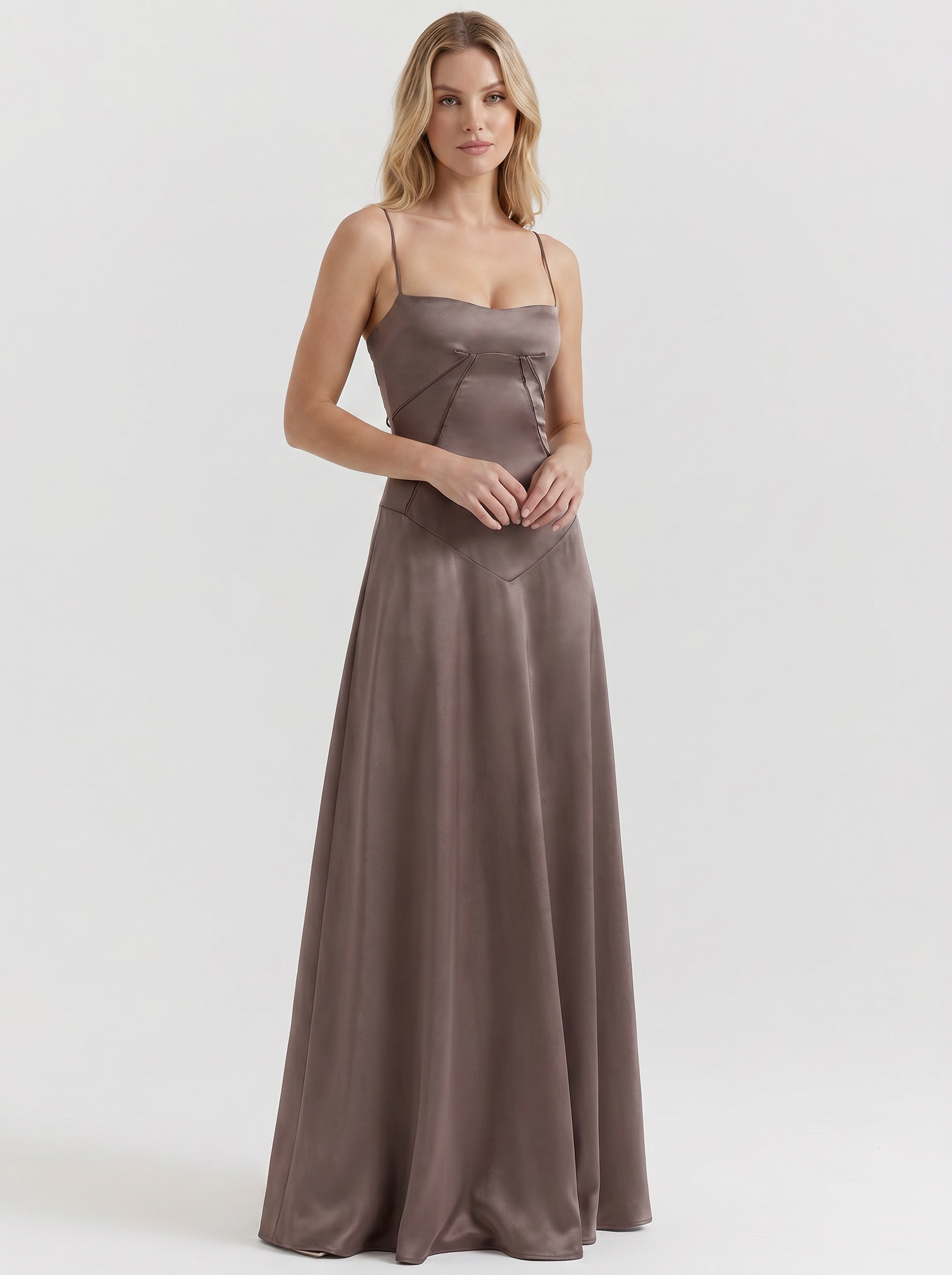 Serena Satin Maxi Dress