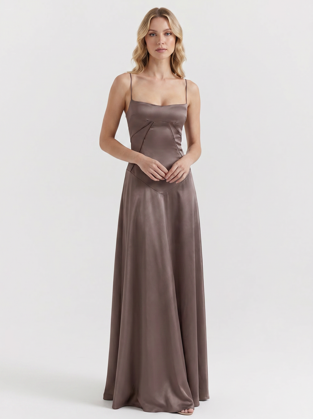 Serena Satin Maxi Dress