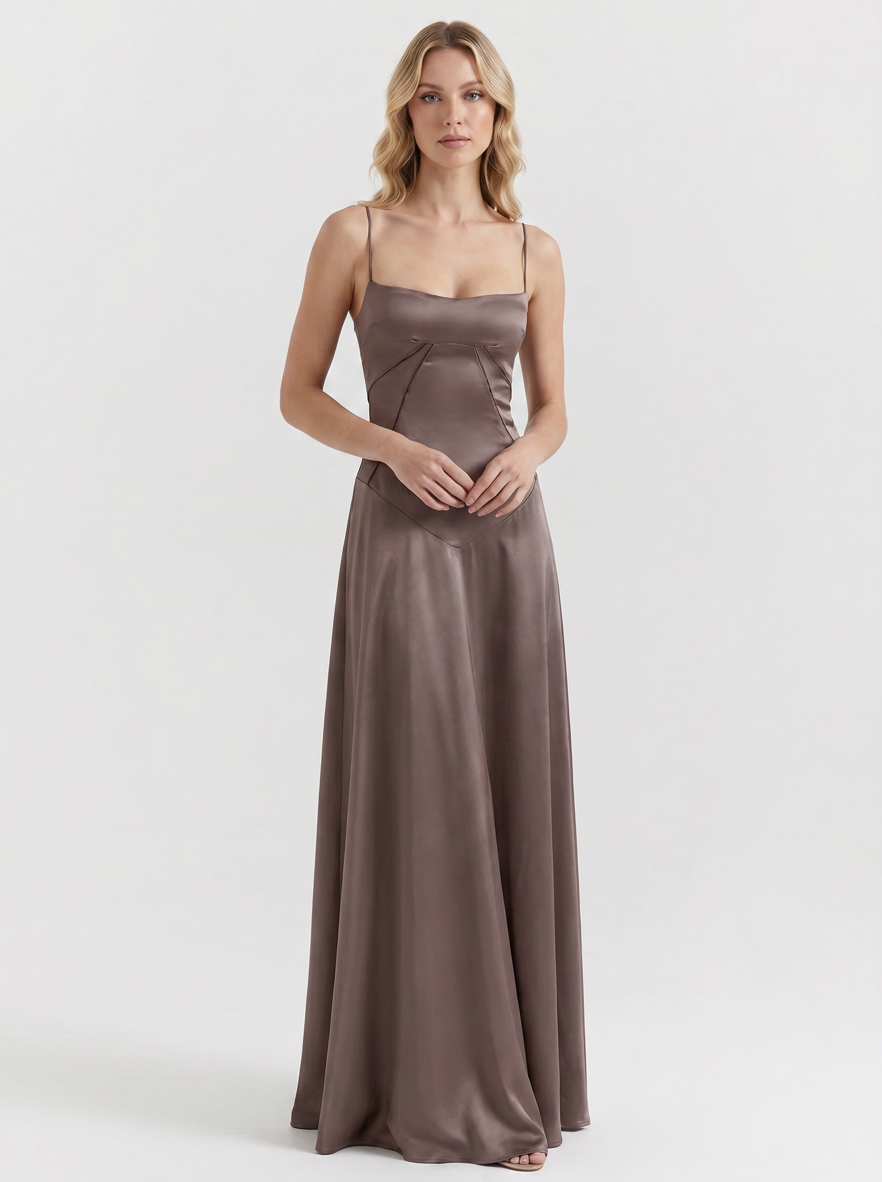 Serena Satin Maxi Dress