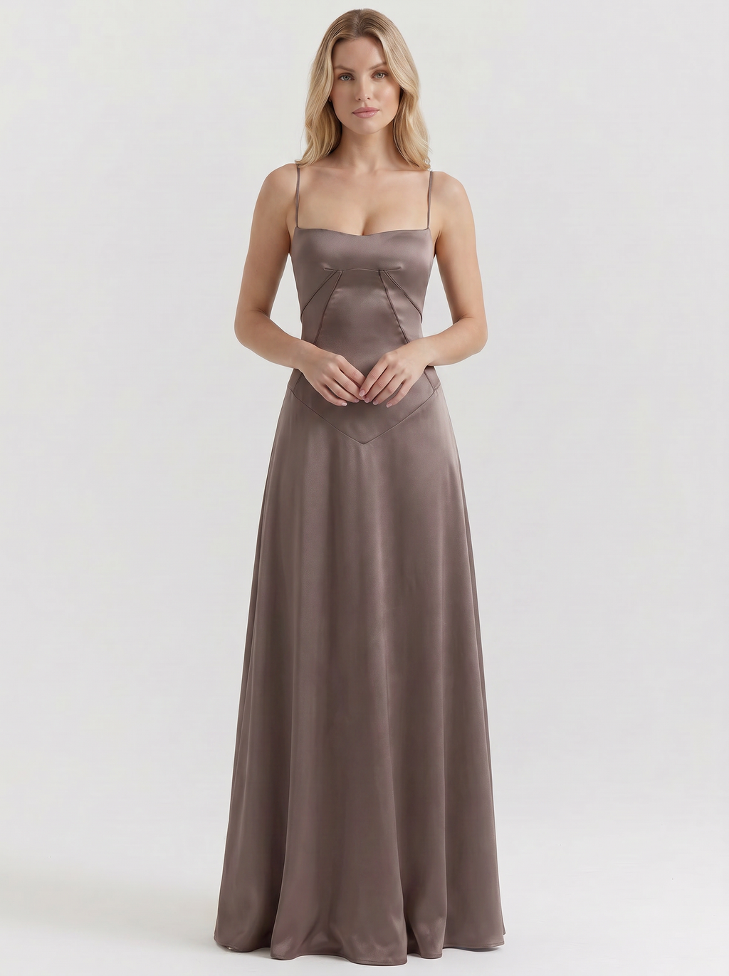 Serena Satin Maxi Dress