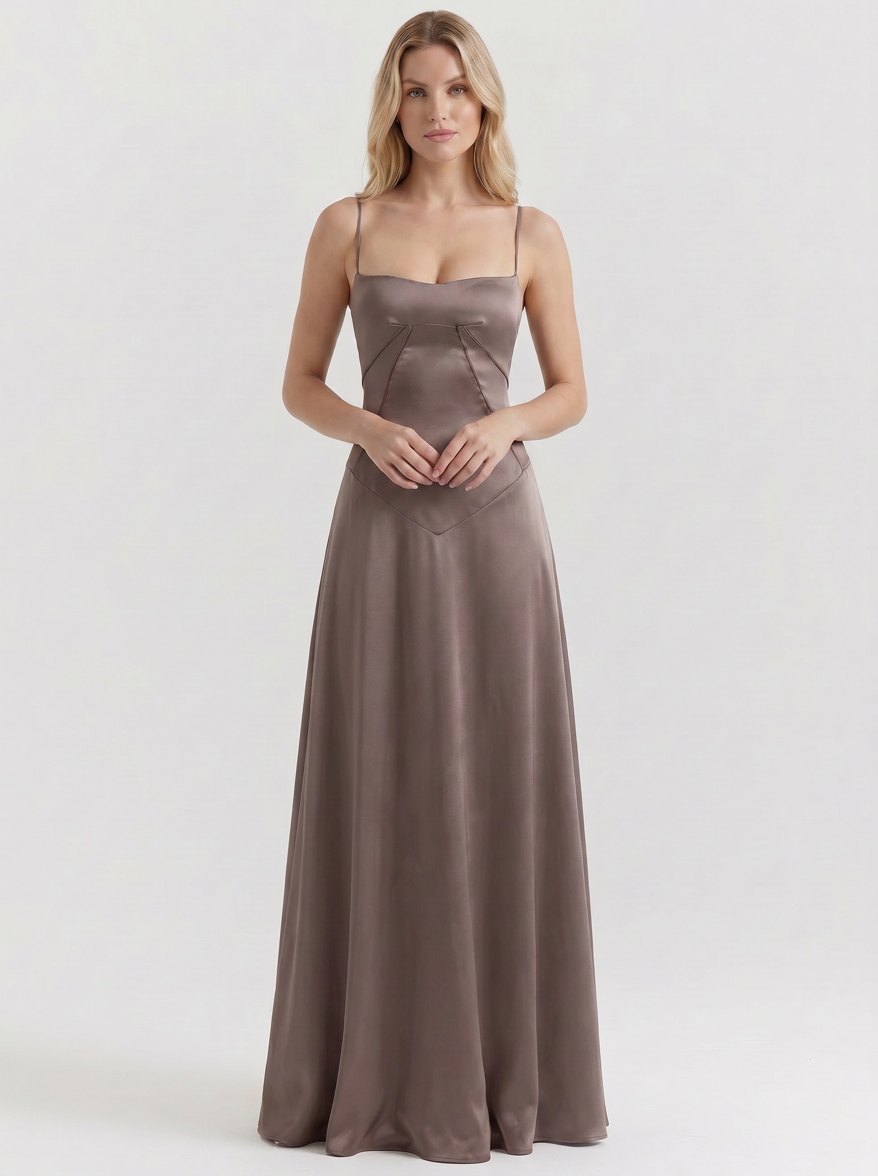 Serena Satin Maxi Dress