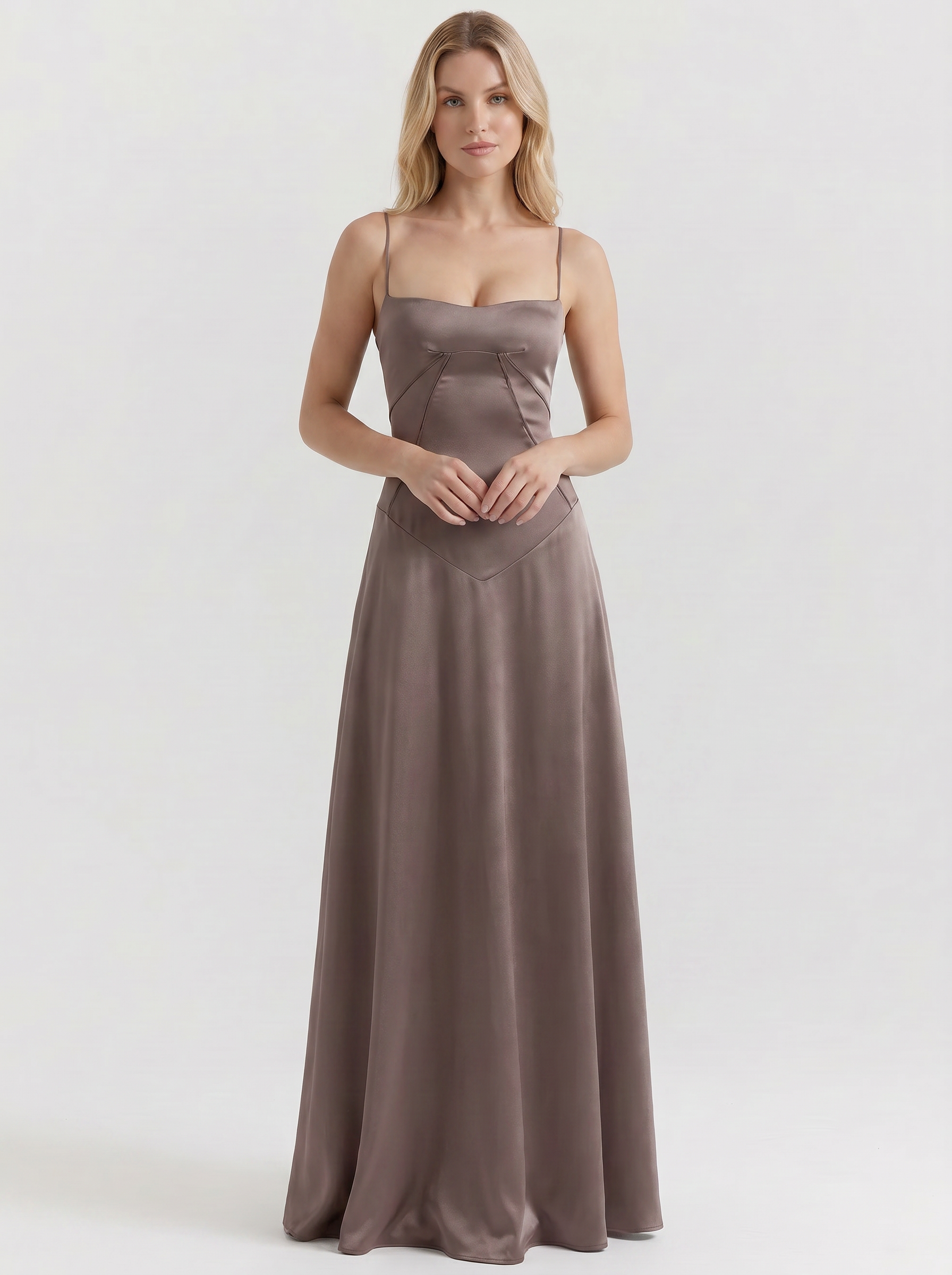 Serena Satin Maxi Dress