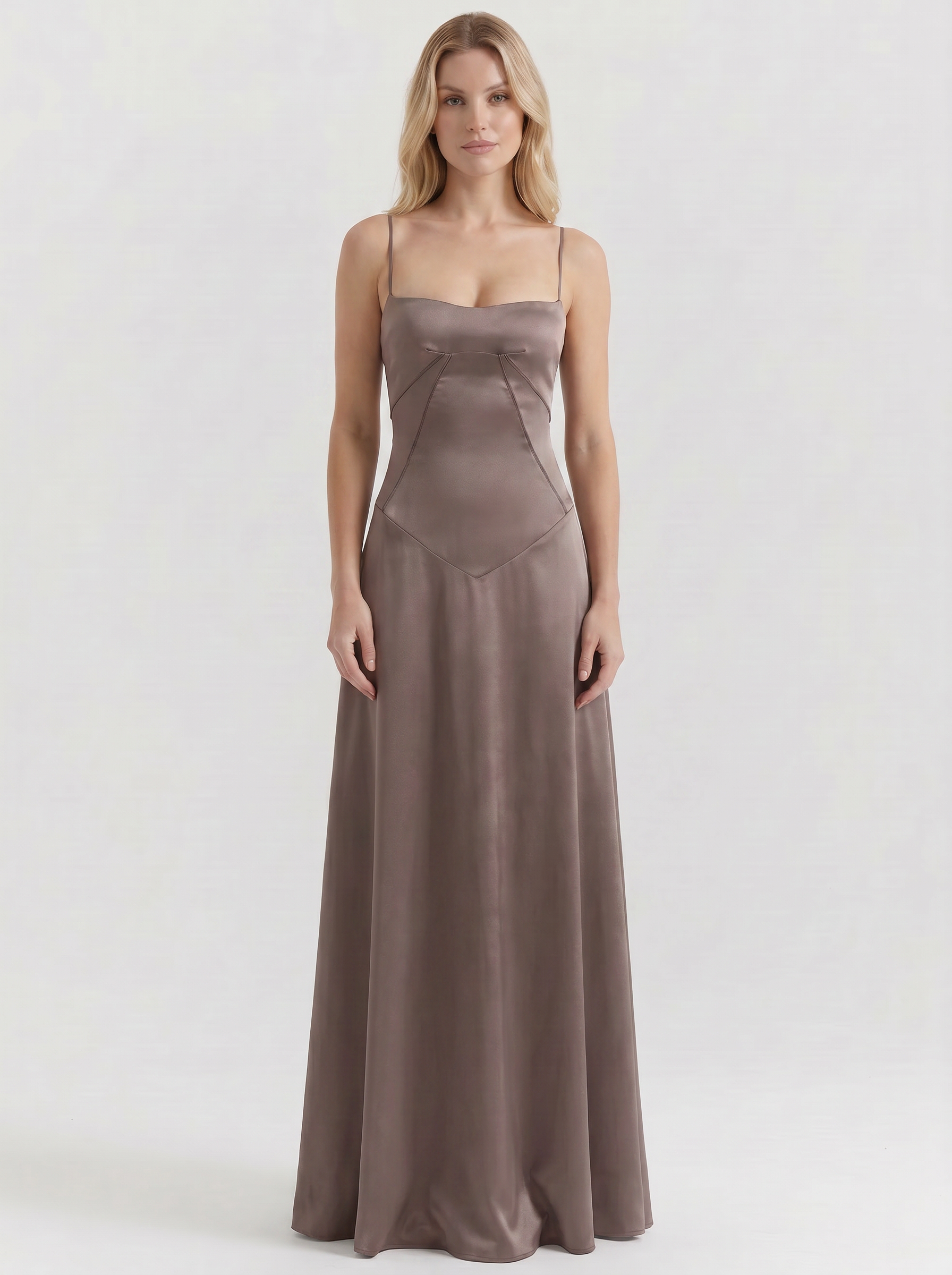 Serena Satin Maxi Dress