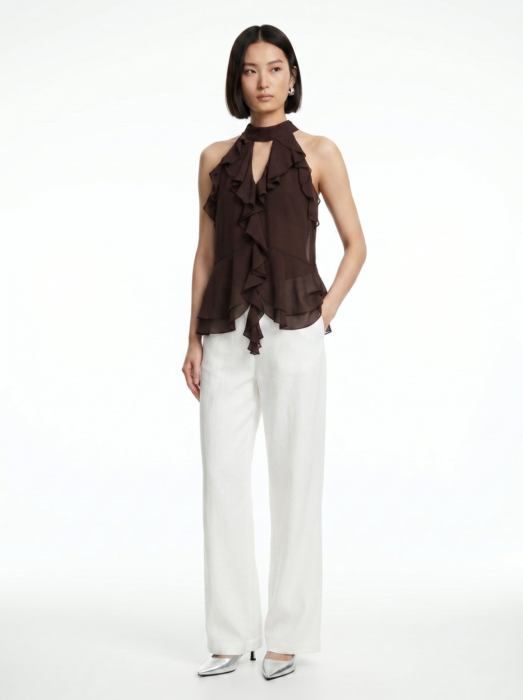 Sienna Ruffle Halter Top