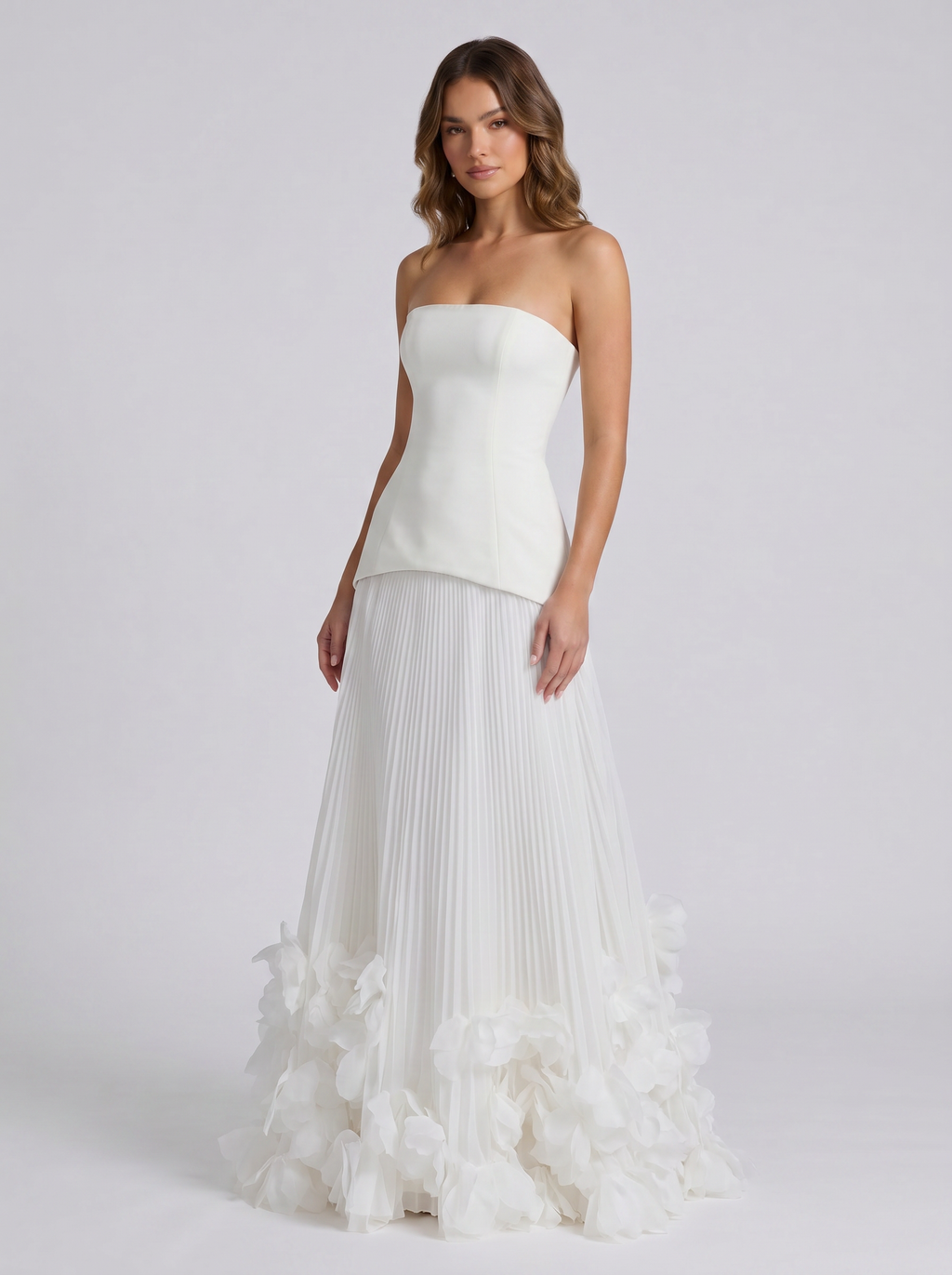 Celeste Corset Petal Maxi Set
