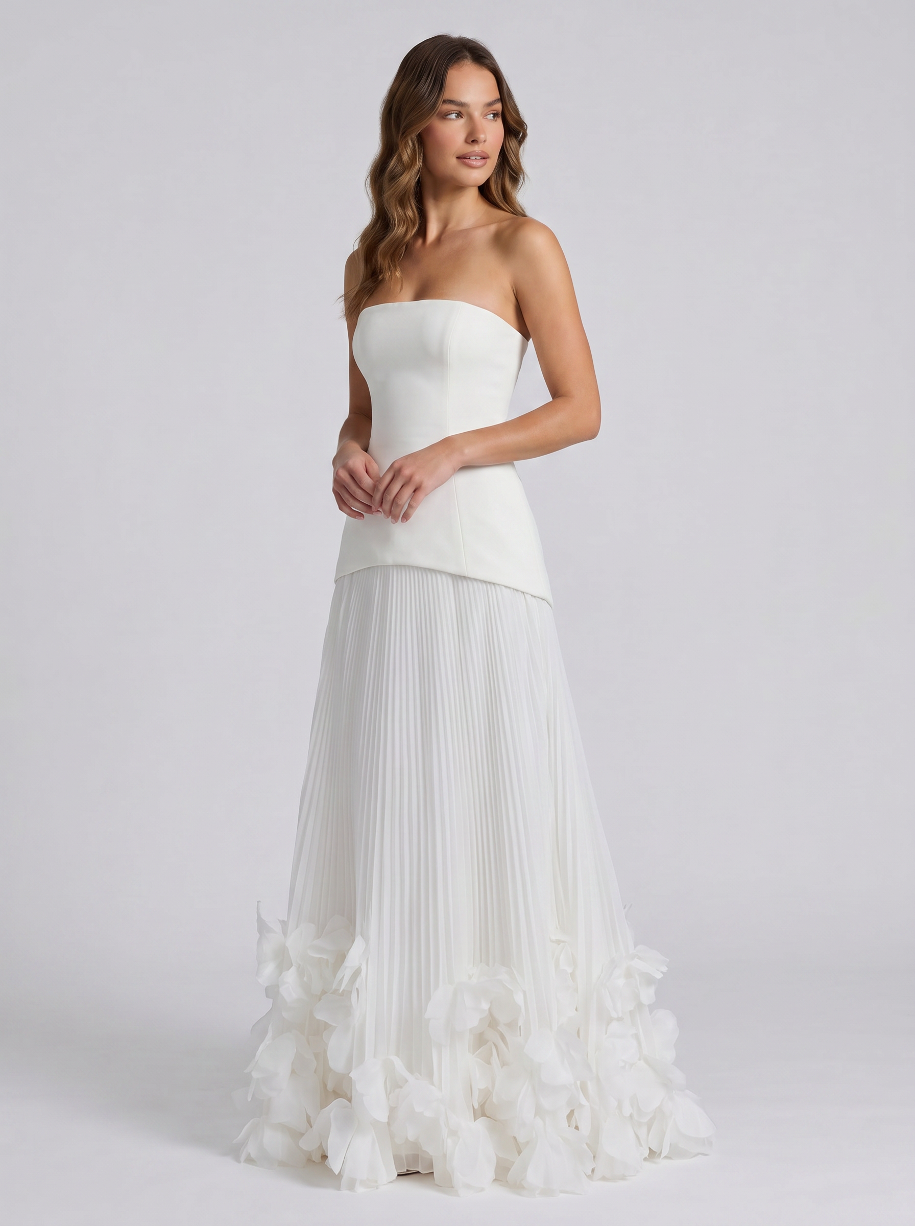 Celeste Corset Petal Maxi Set