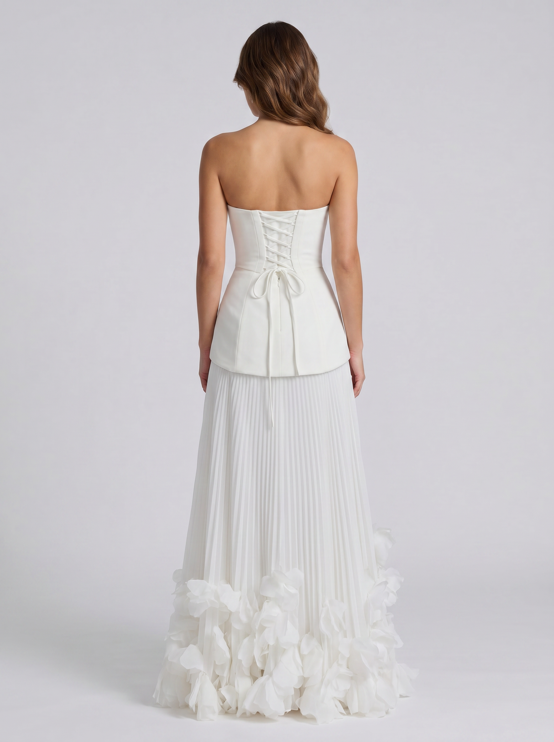 Celeste Corset Petal Maxi Set