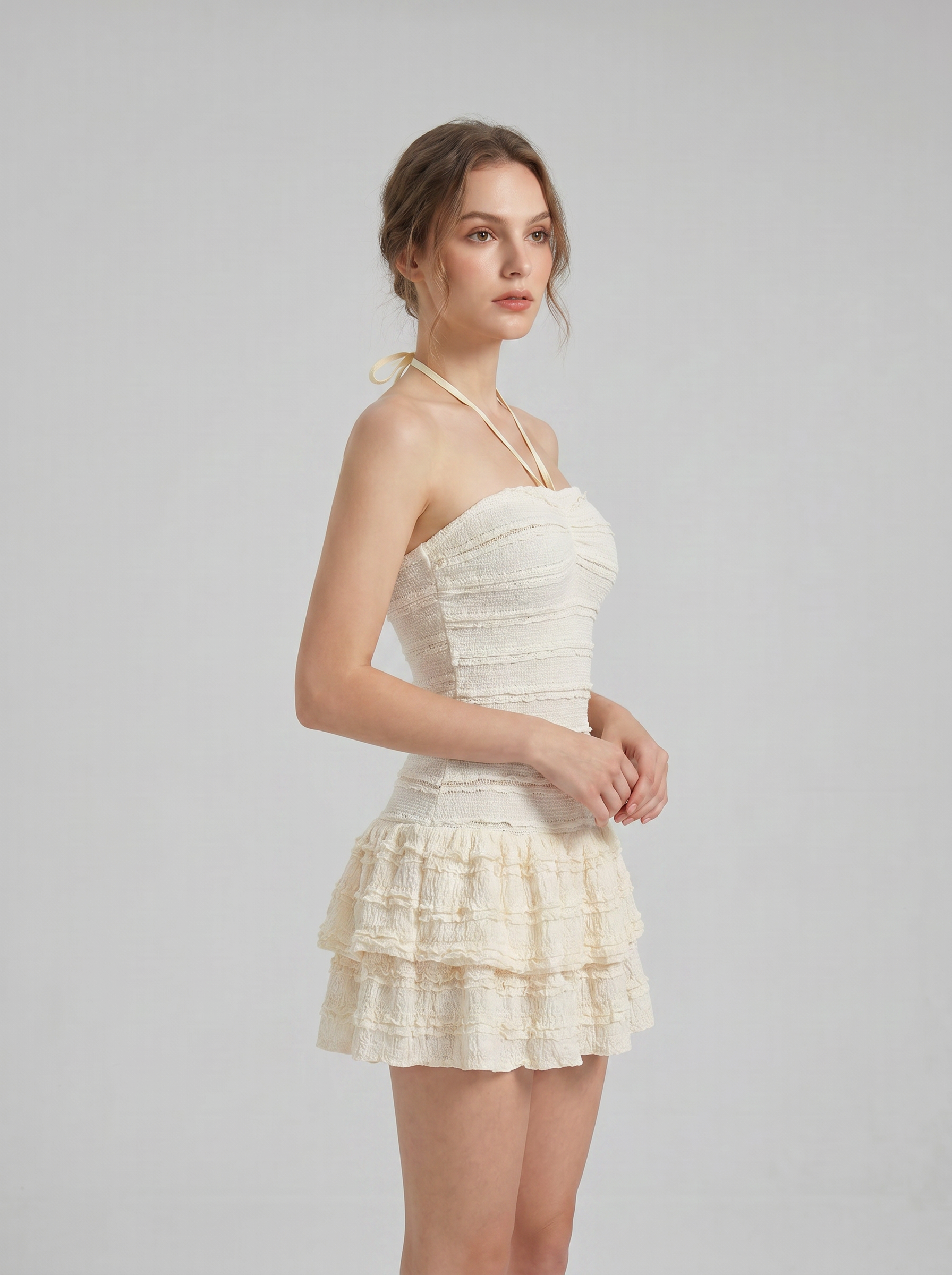 Maisie Halter Ruffle Mini