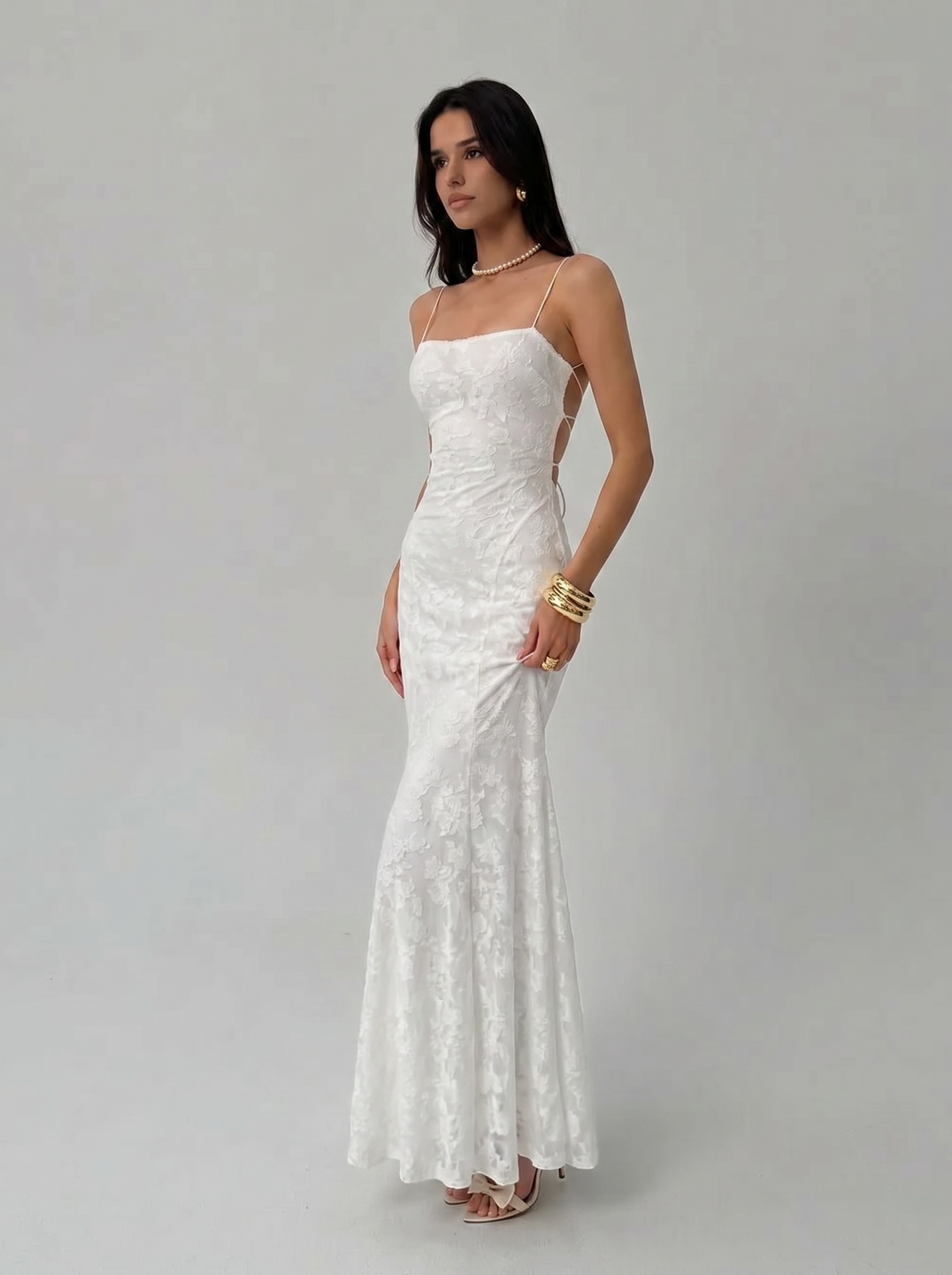 Bianca Lace Back Maxi
