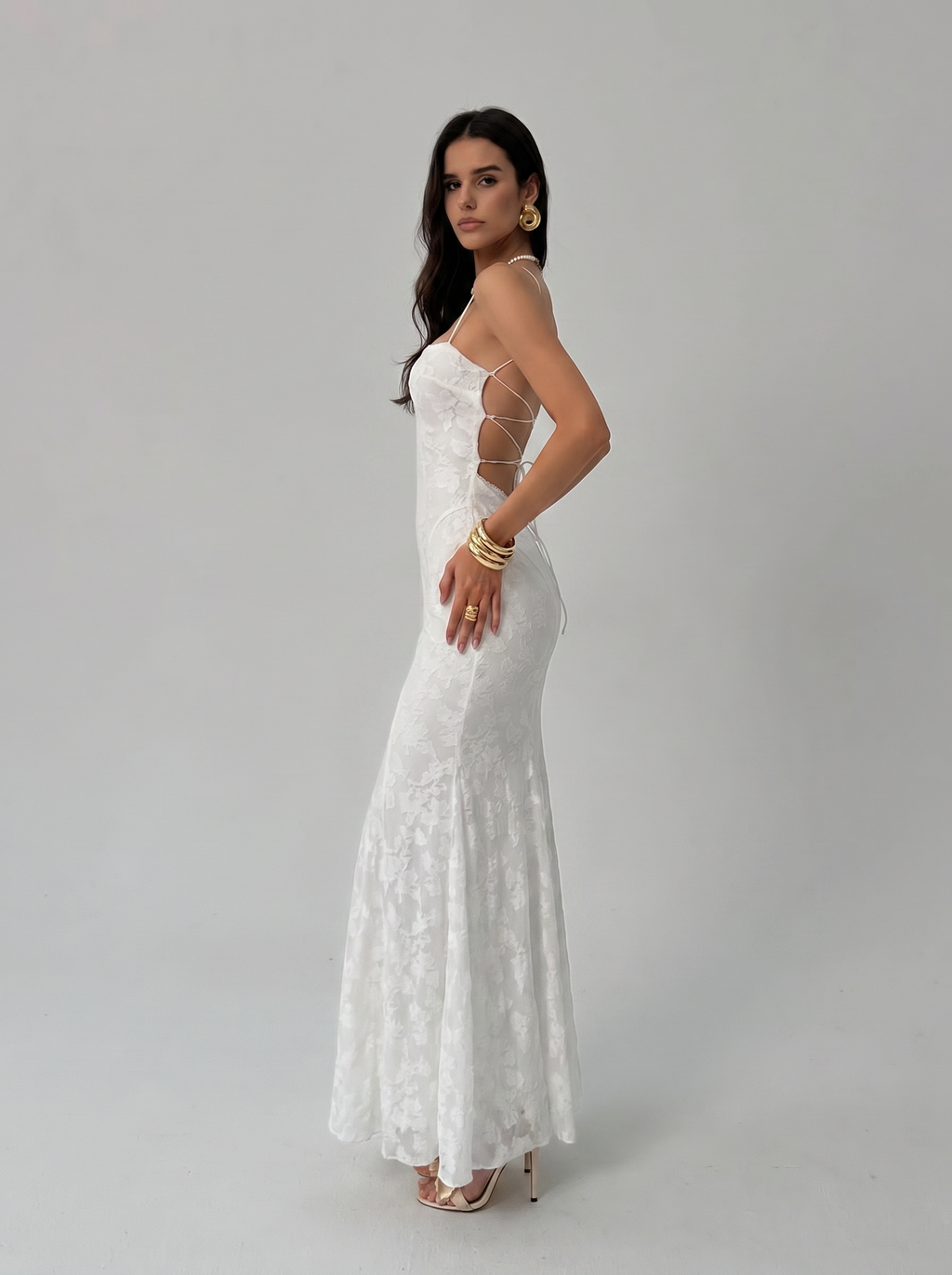Bianca Lace Back Maxi