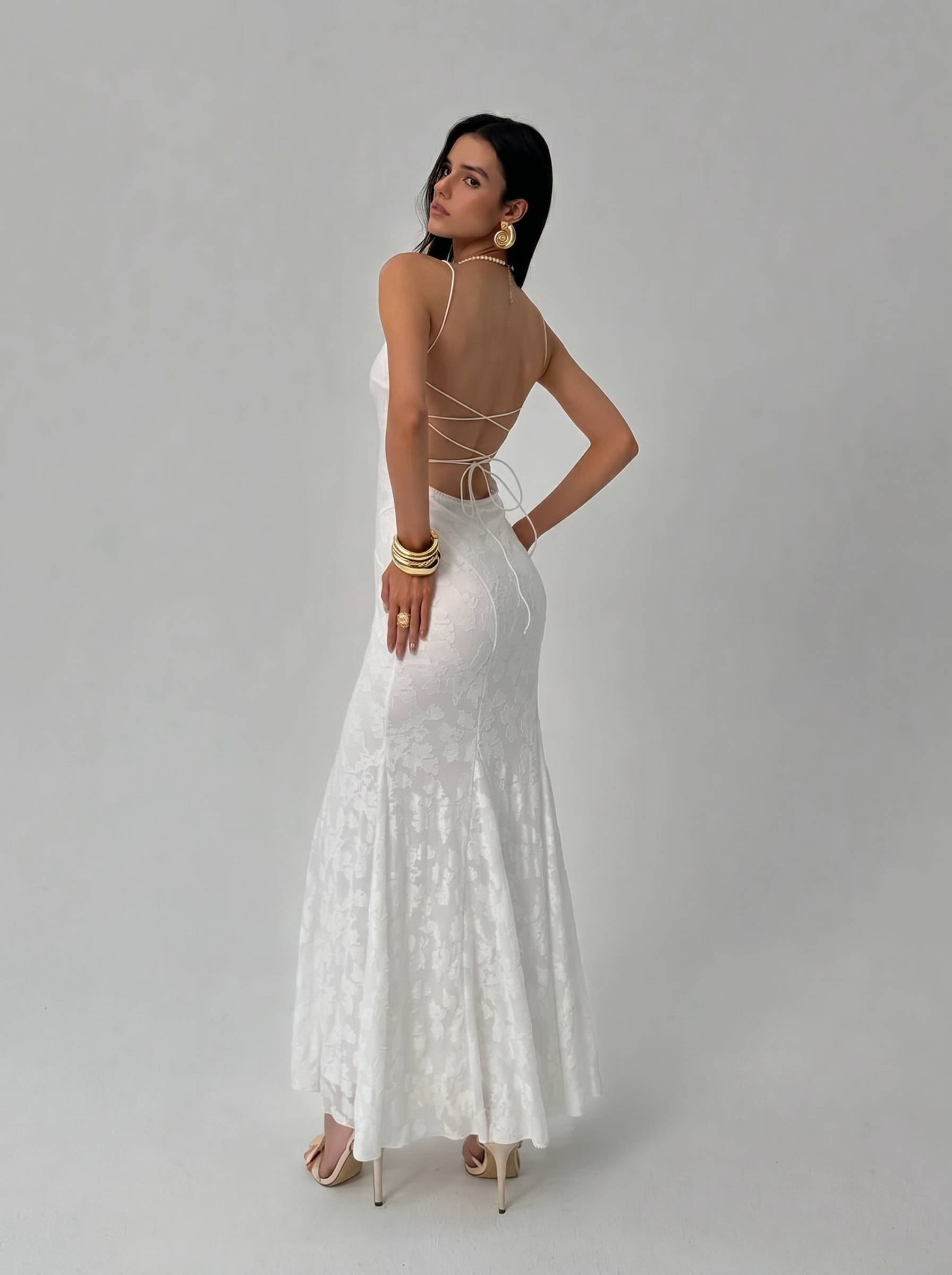 Bianca Lace Back Maxi