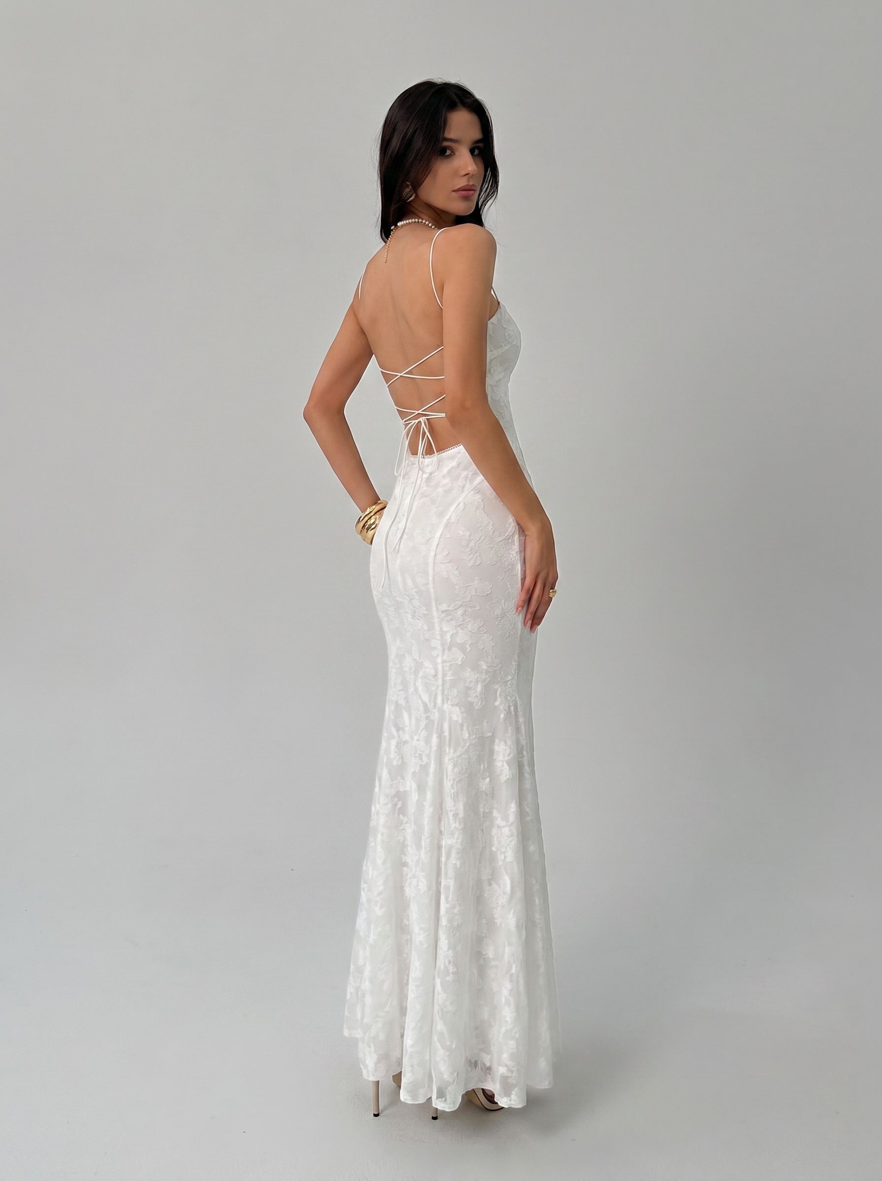 Bianca Lace Back Maxi