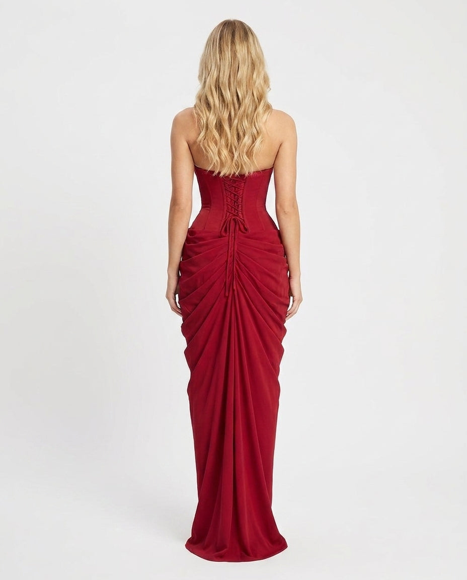 Dalia Halter Corset Maxi