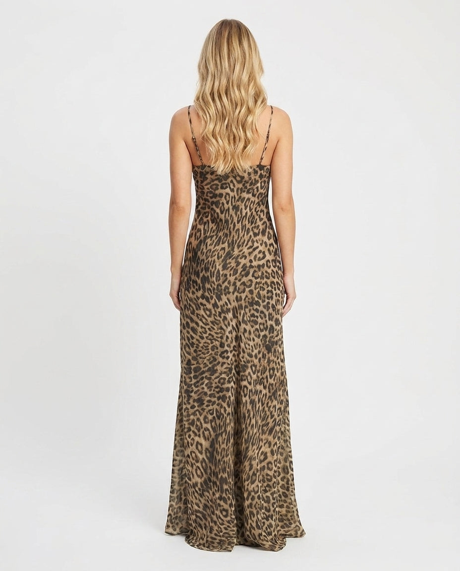 Mila Leopard Slip Maxi
