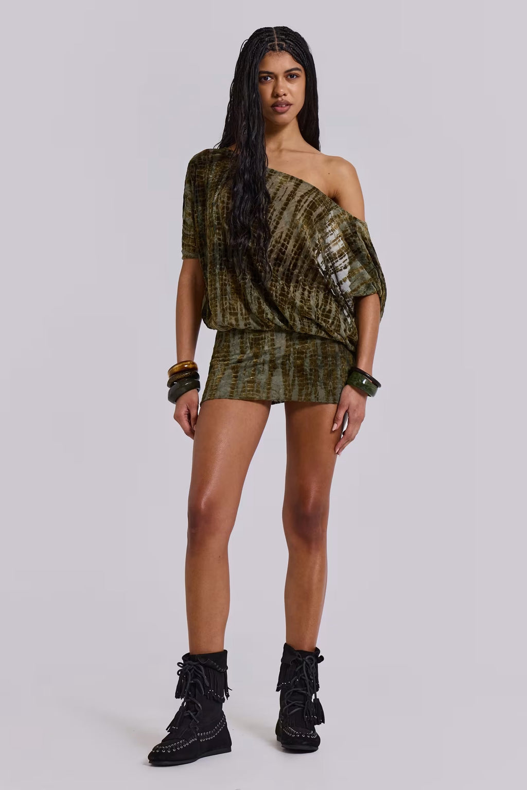 Olive Tie-Dye Mini