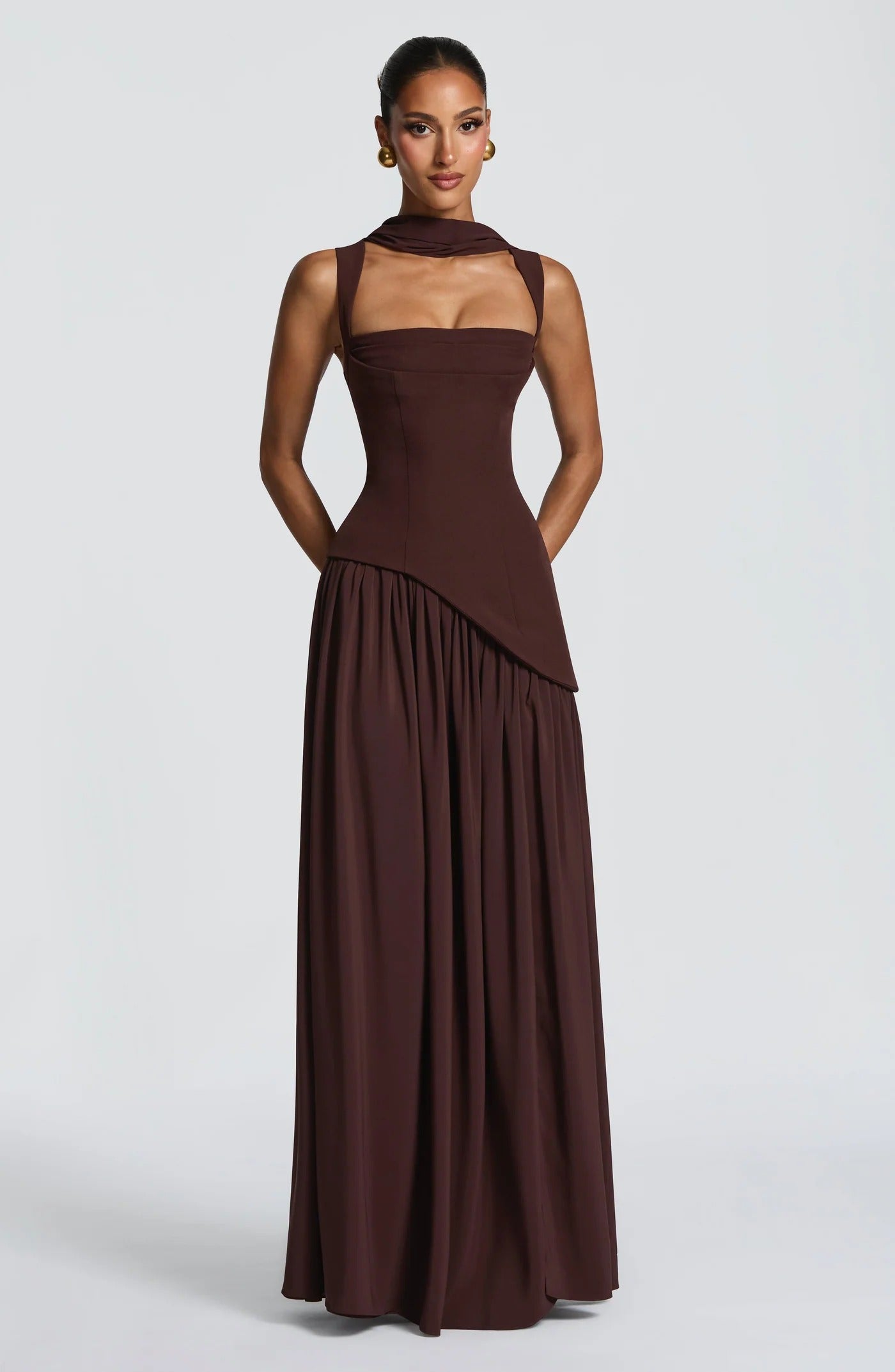 Tullulah Corset Scarf Maxi