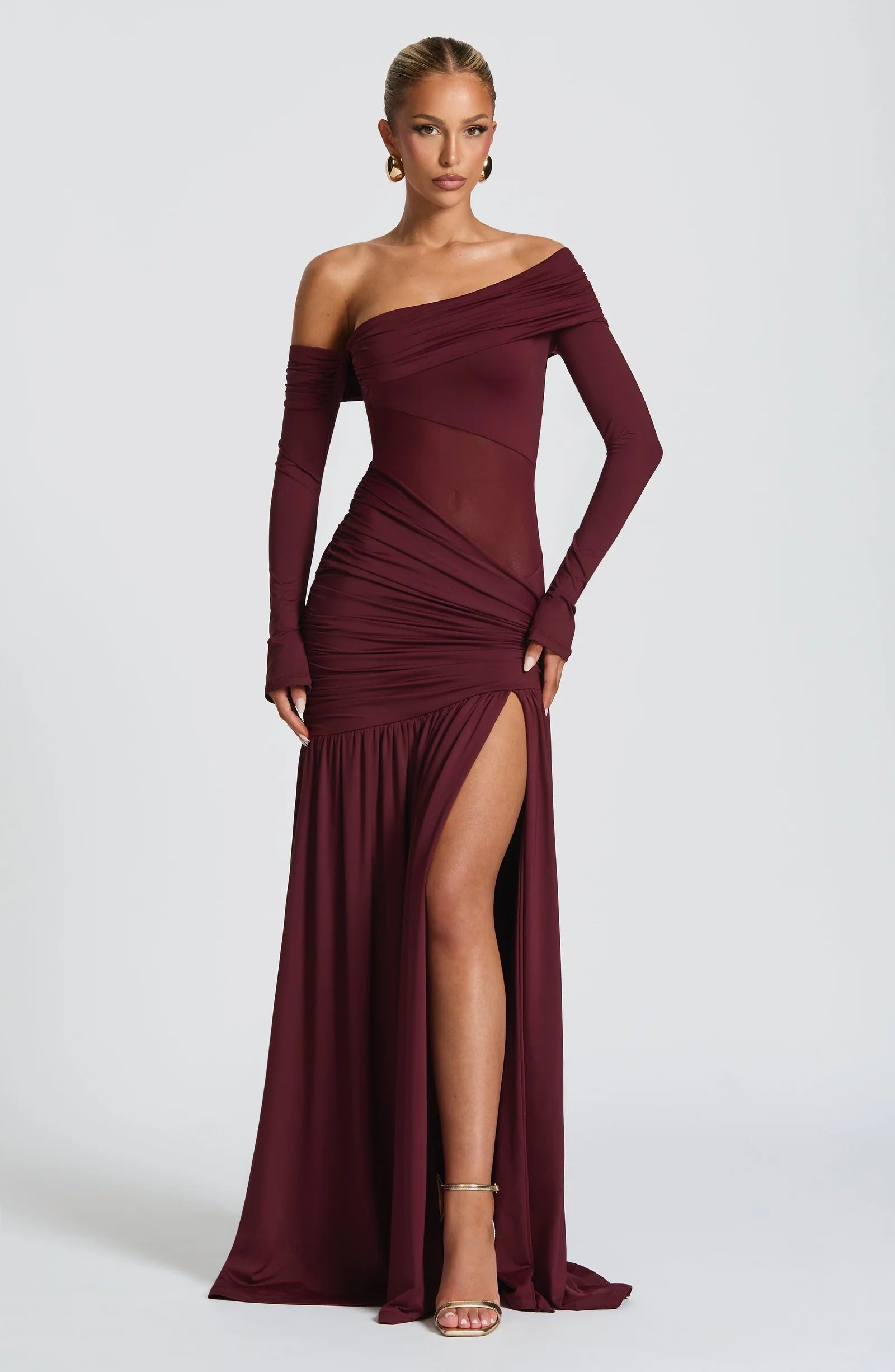Ettalie Ruched Maxi Gown