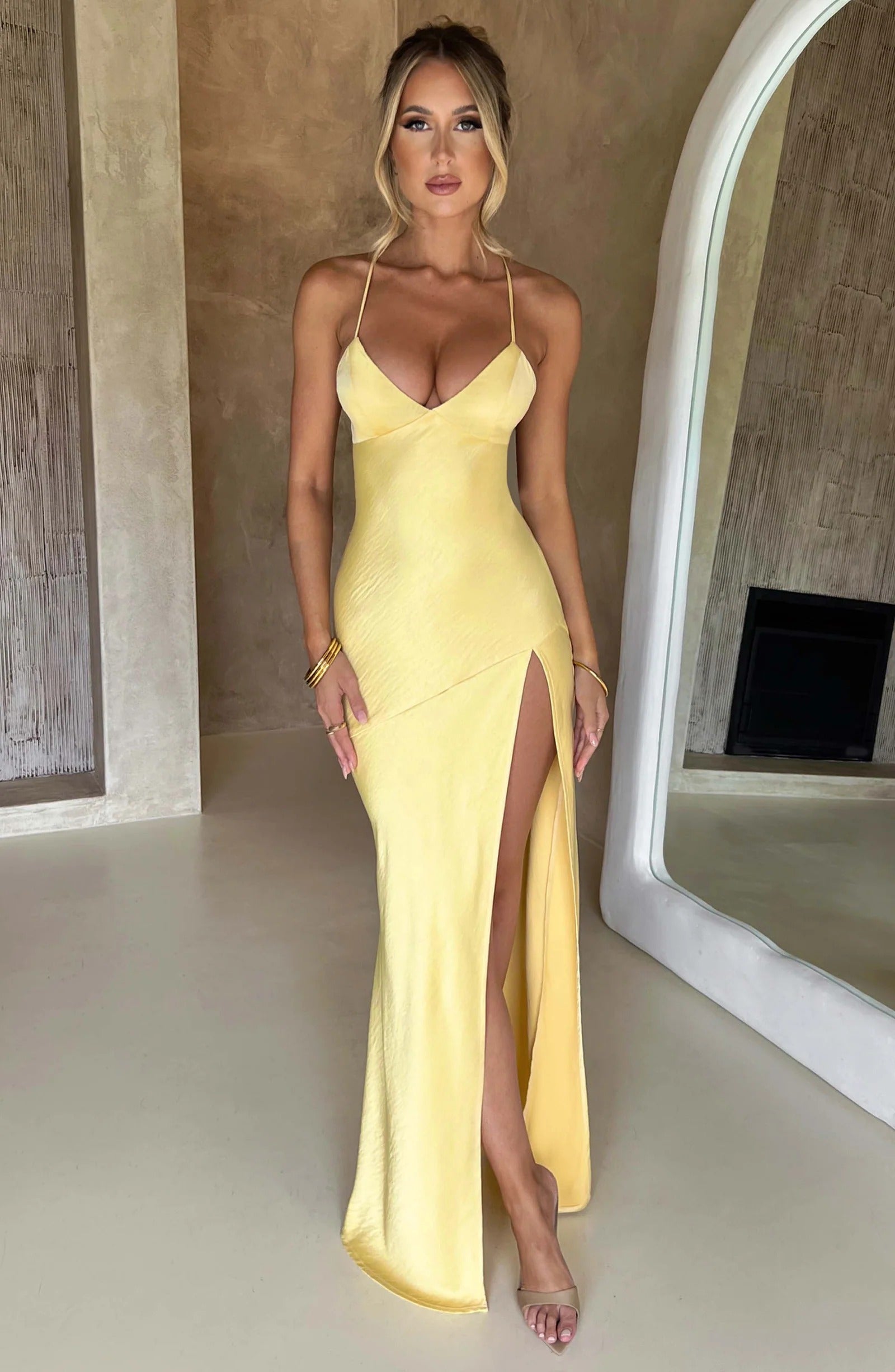 Isobel Satin Maxi Dress
