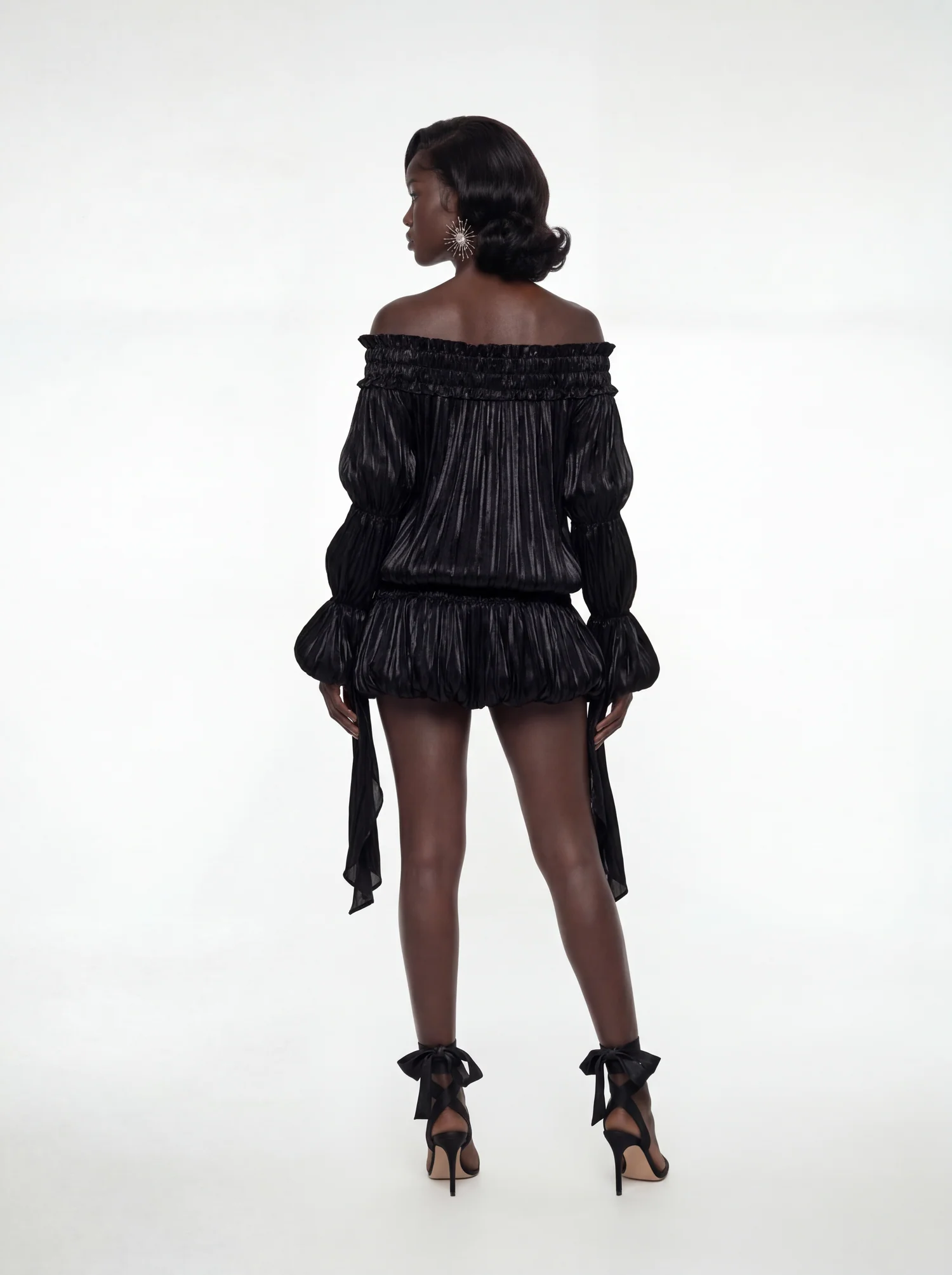 Bardot Draped Mini Dress