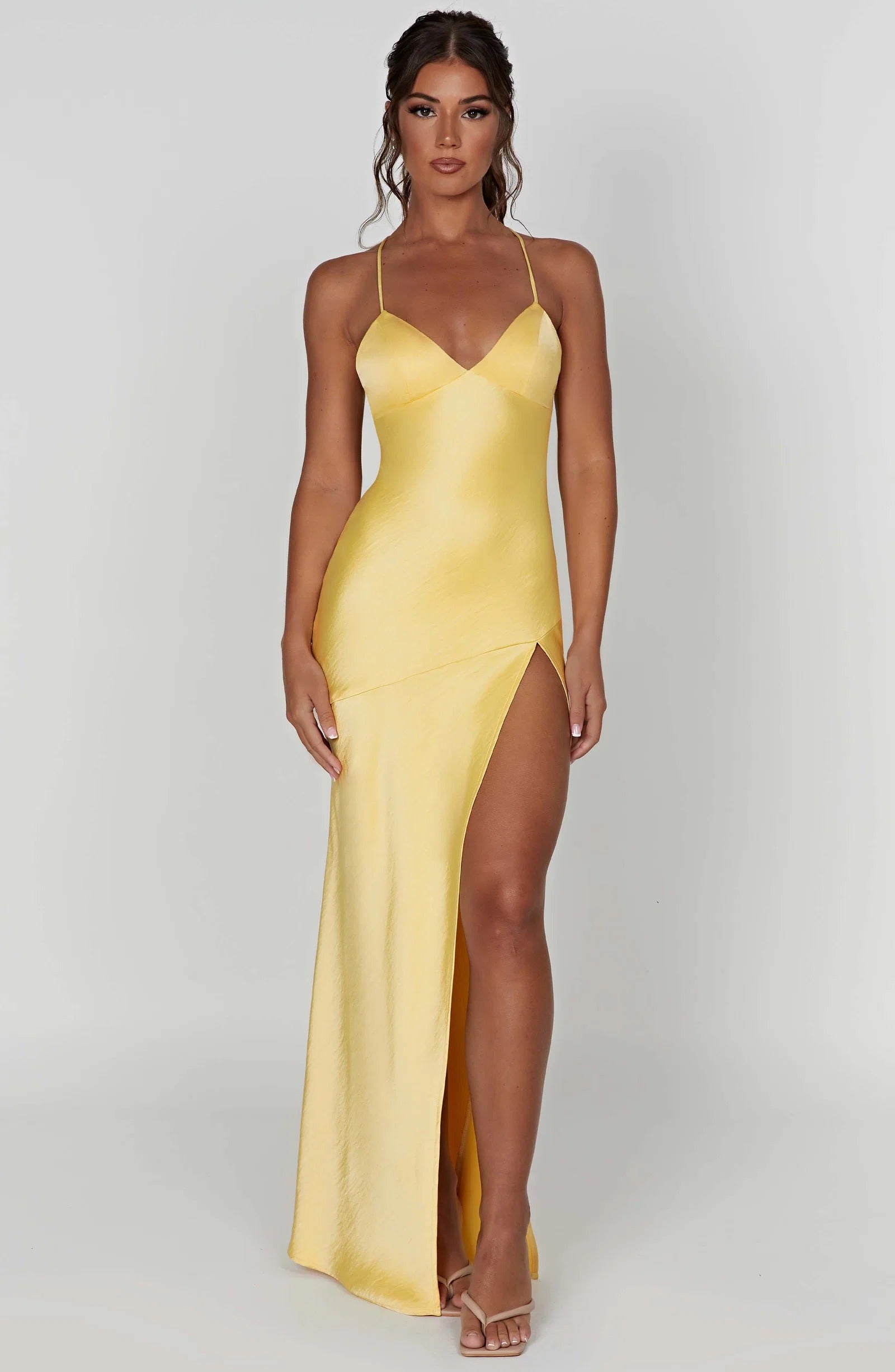 Isobel Satin Maxi Dress