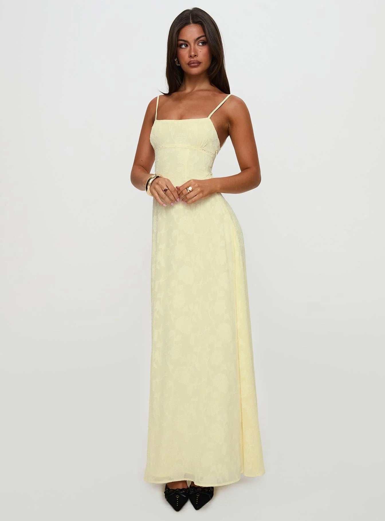 Butter Lace Back Maxi - Velvet Elan