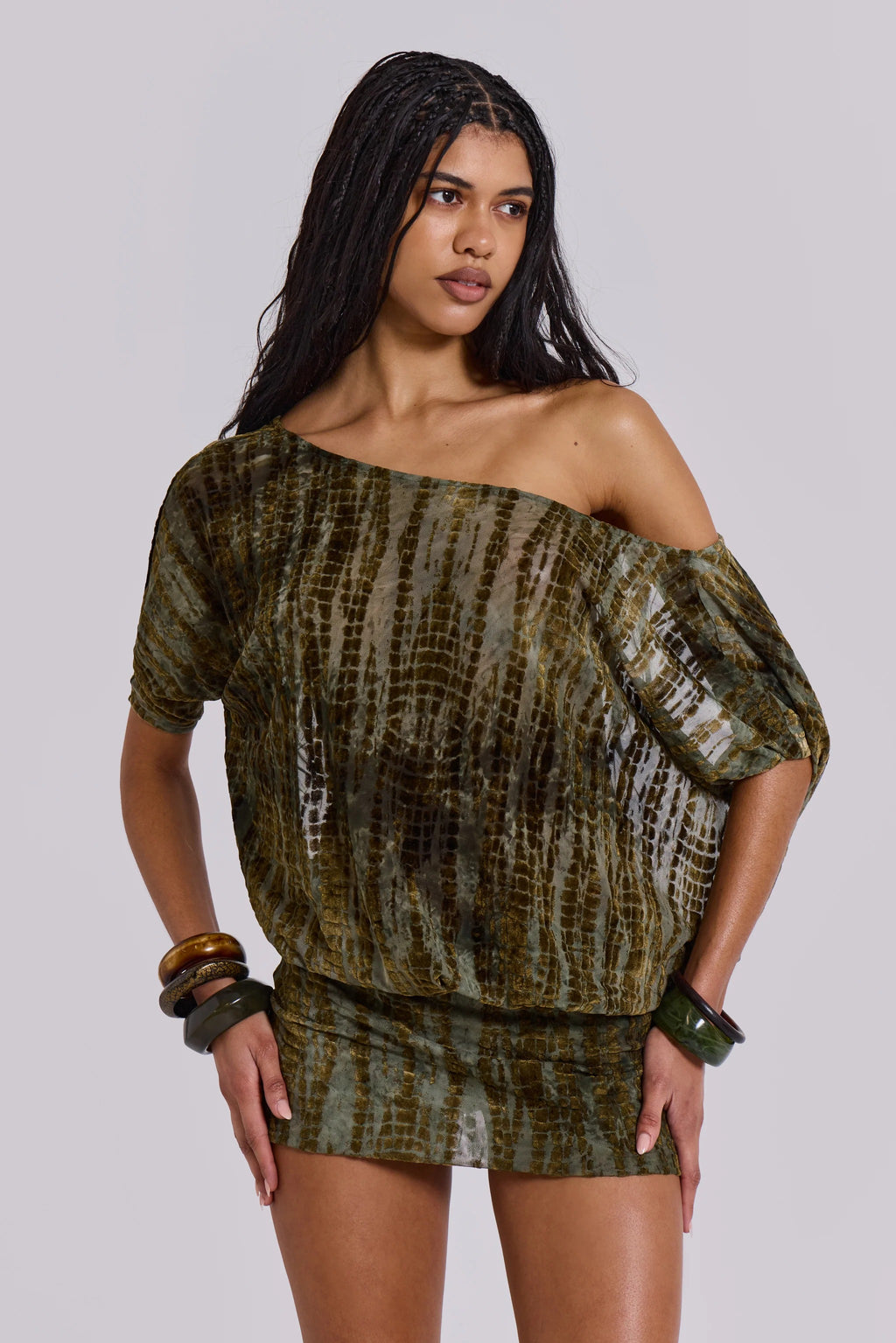 Olive Tie-Dye Mini