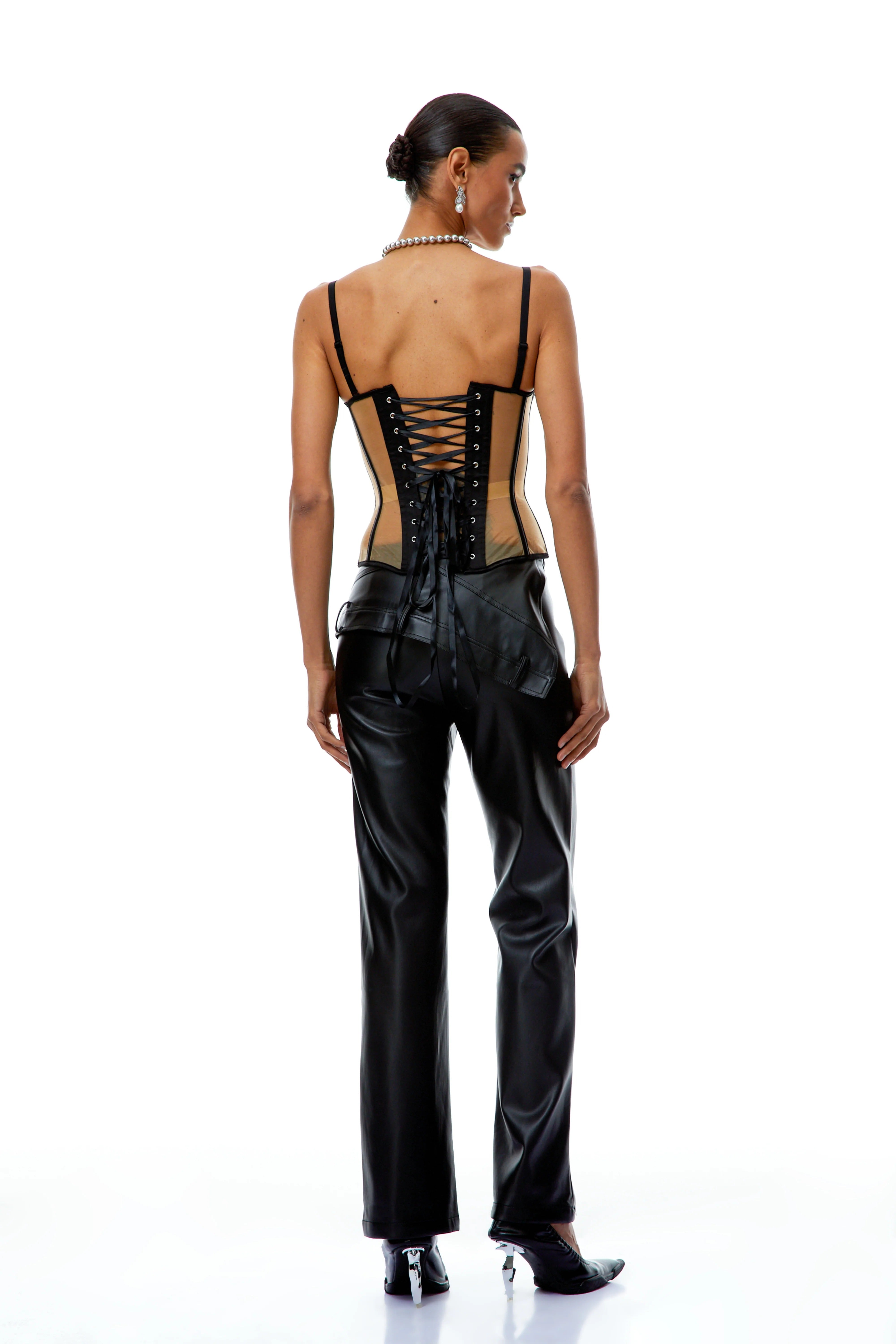 Nadia Mesh Boned Corset