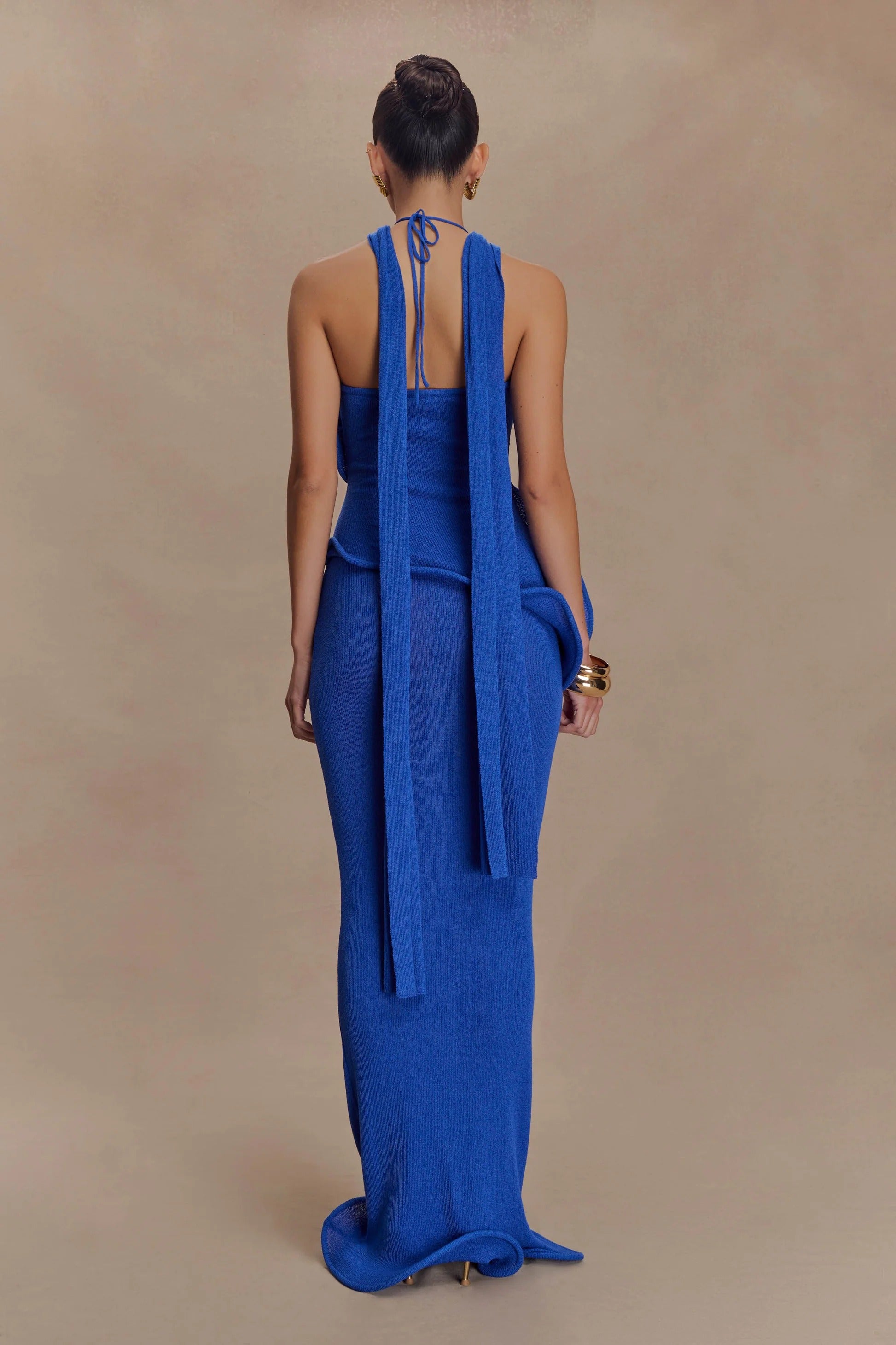 Sara Knit Ruffle Gown