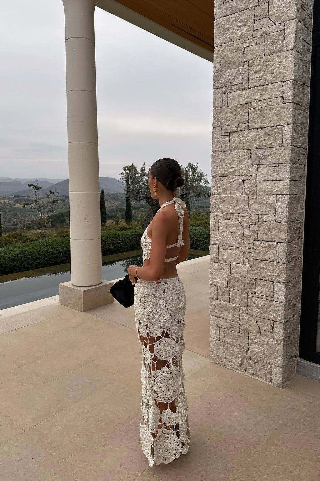 Crochet Cut-Out Maxi