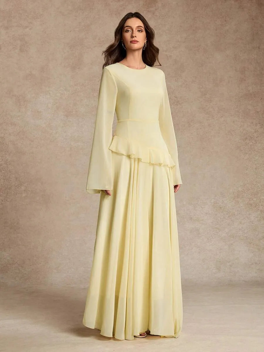 Citrine Bell Sleeve Maxi