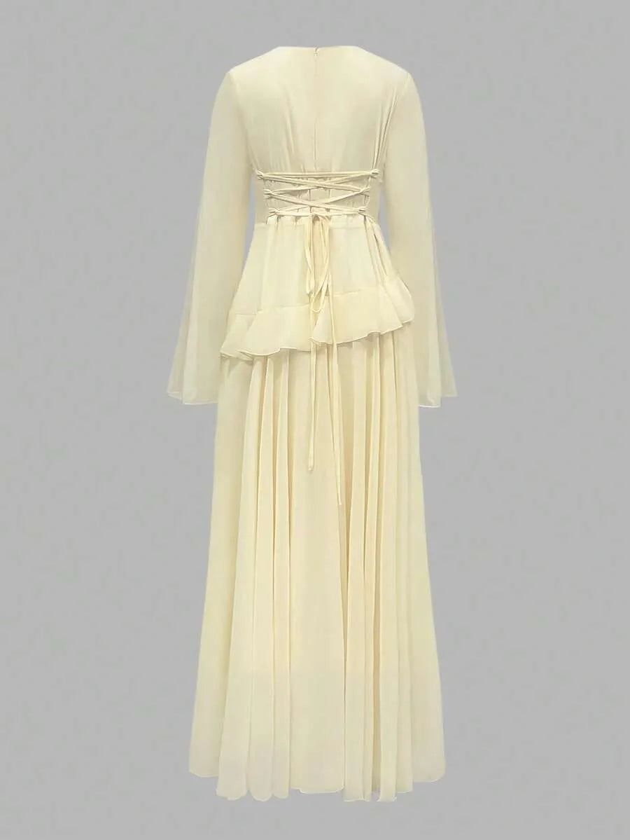 Citrine Bell Sleeve Maxi