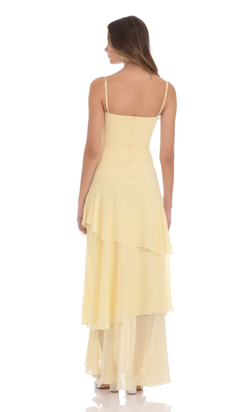 Soleil Bustier Chiffon Maxi