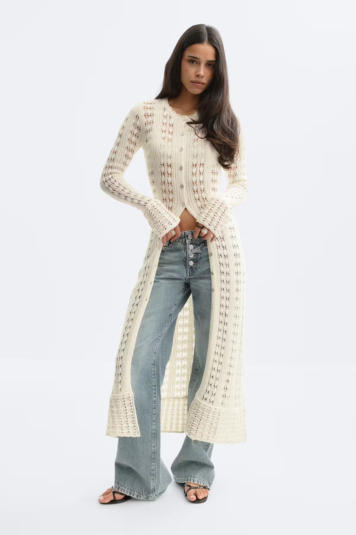 Luna Pointelle Cardigan