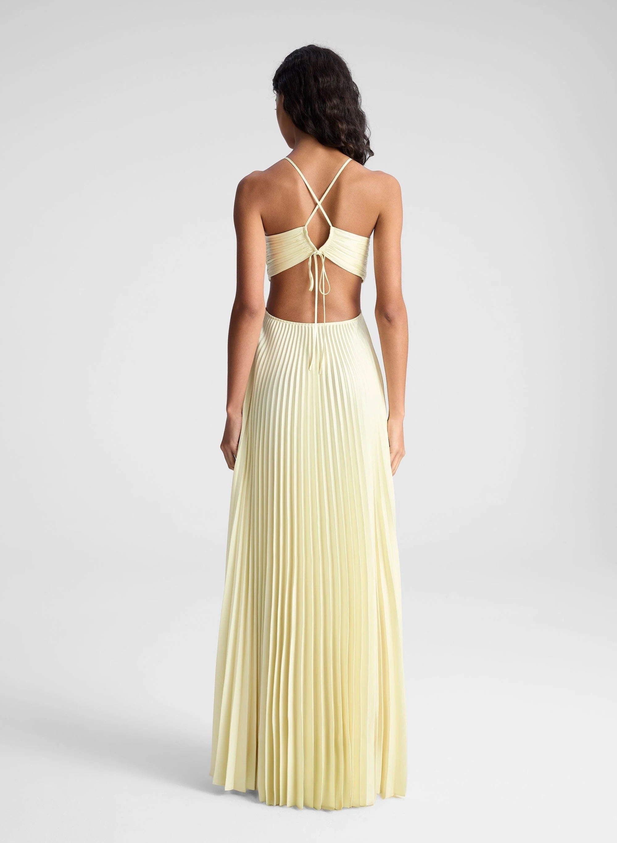 Moira Pleated Cut-Out Maxi