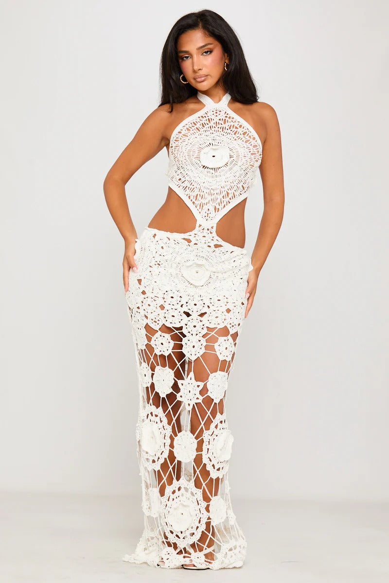 Crochet Cut-Out Maxi